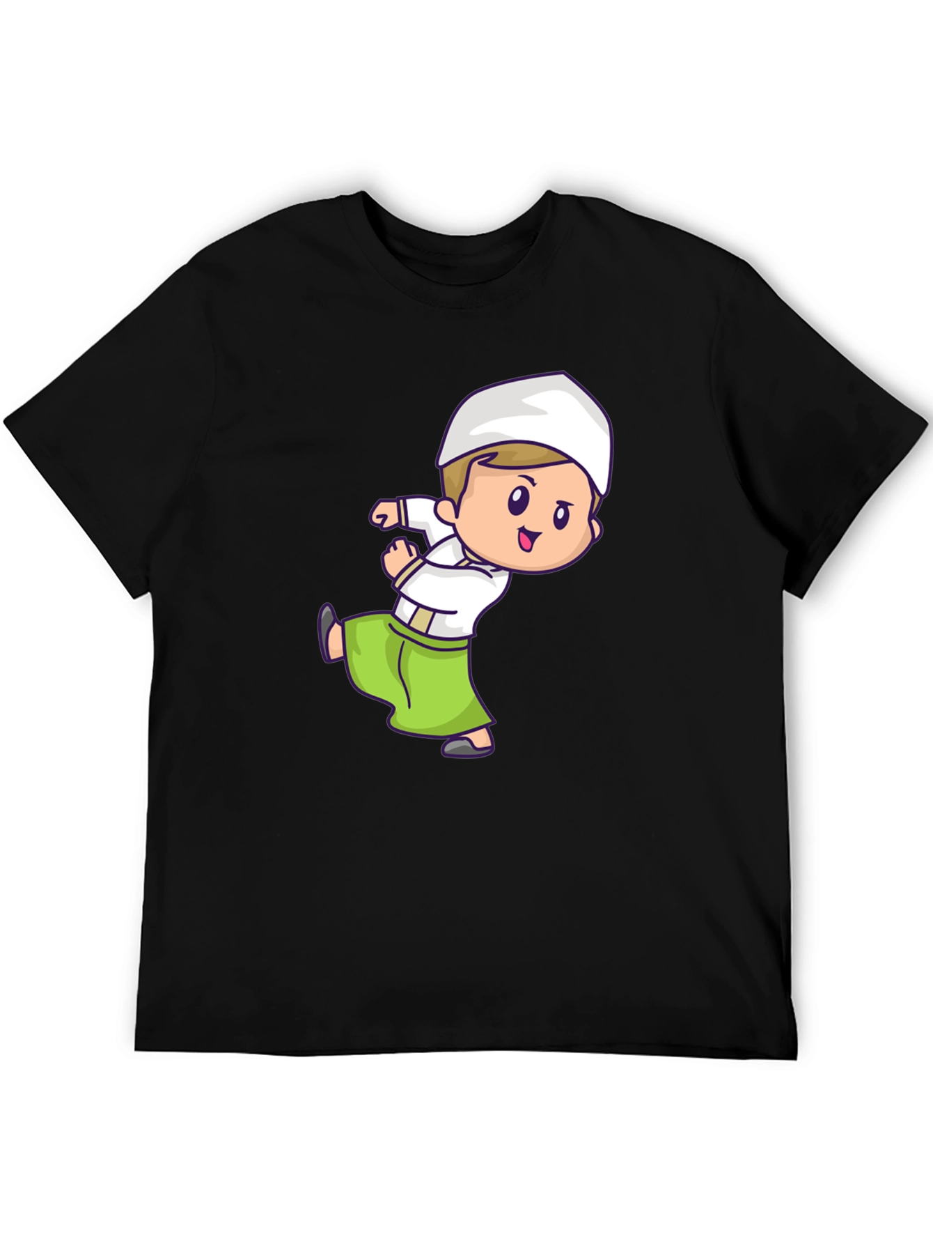Cartoon Moslem Boy T-Shirt