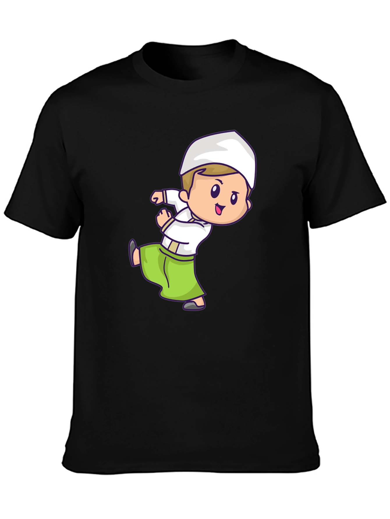 Cartoon Moslem Boy T-Shirt