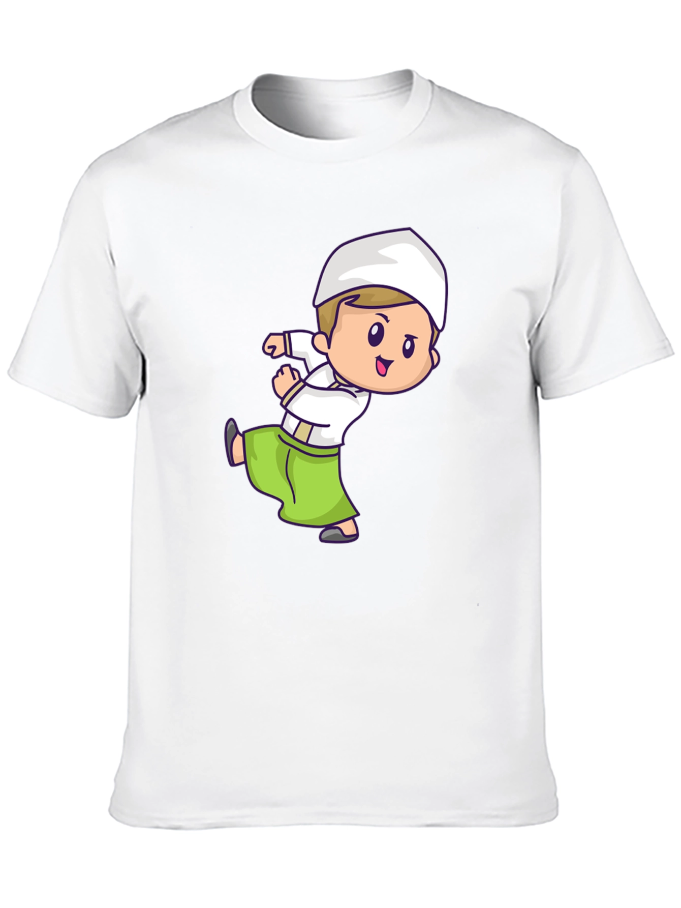 Cartoon Moslem Boy T-Shirt