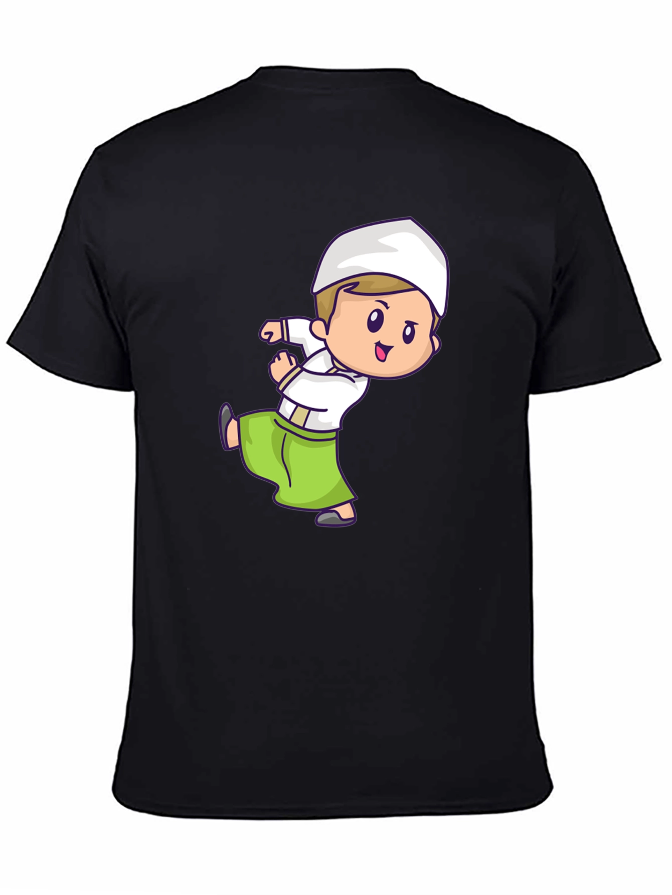 Cartoon Moslem Boy T-Shirt