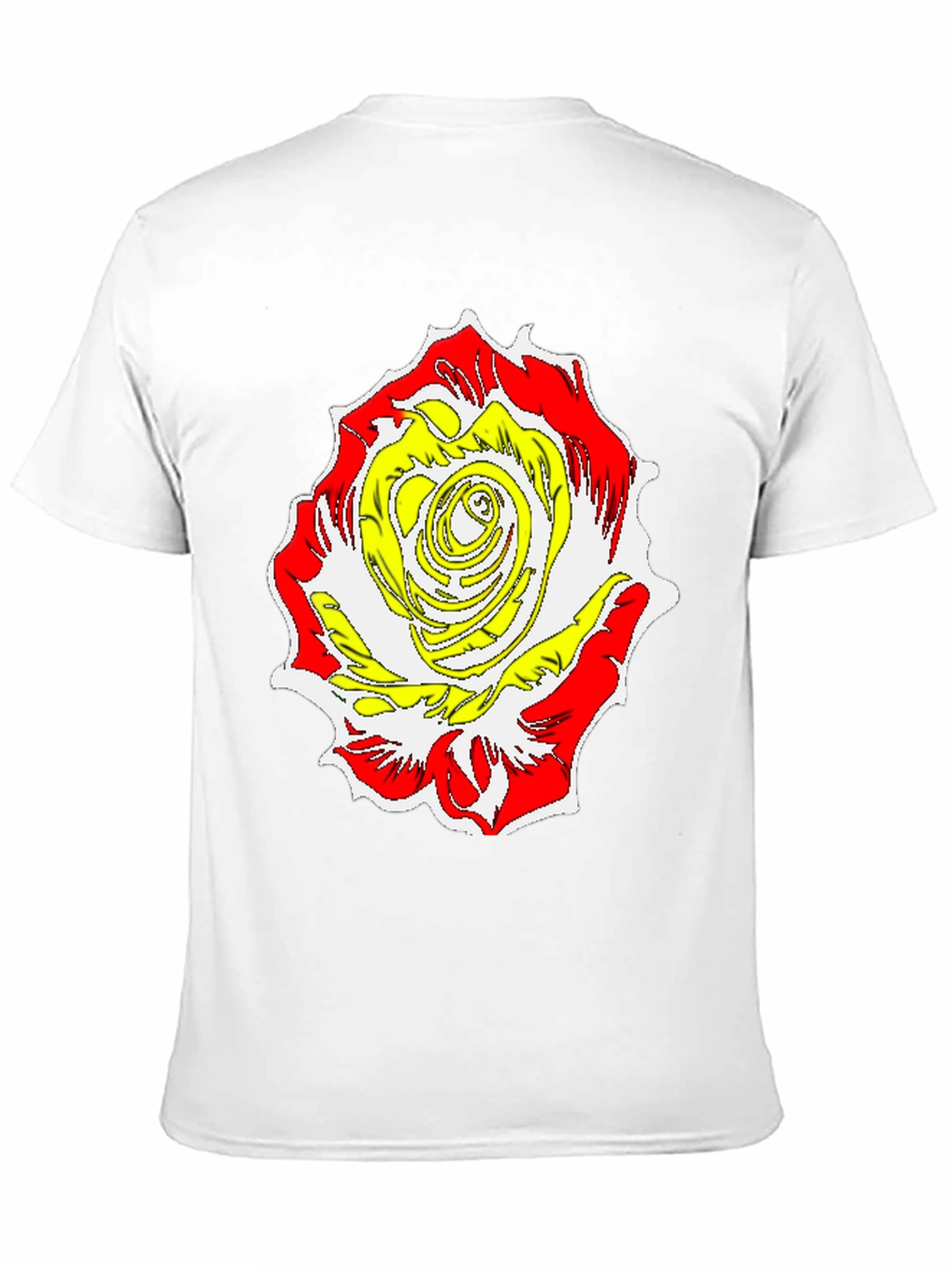 Rose Graphic Tee - Bold Floral Print