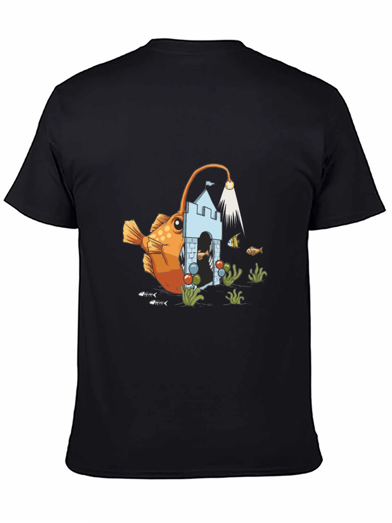 Anglerfish Castle Graphic Tee - Black