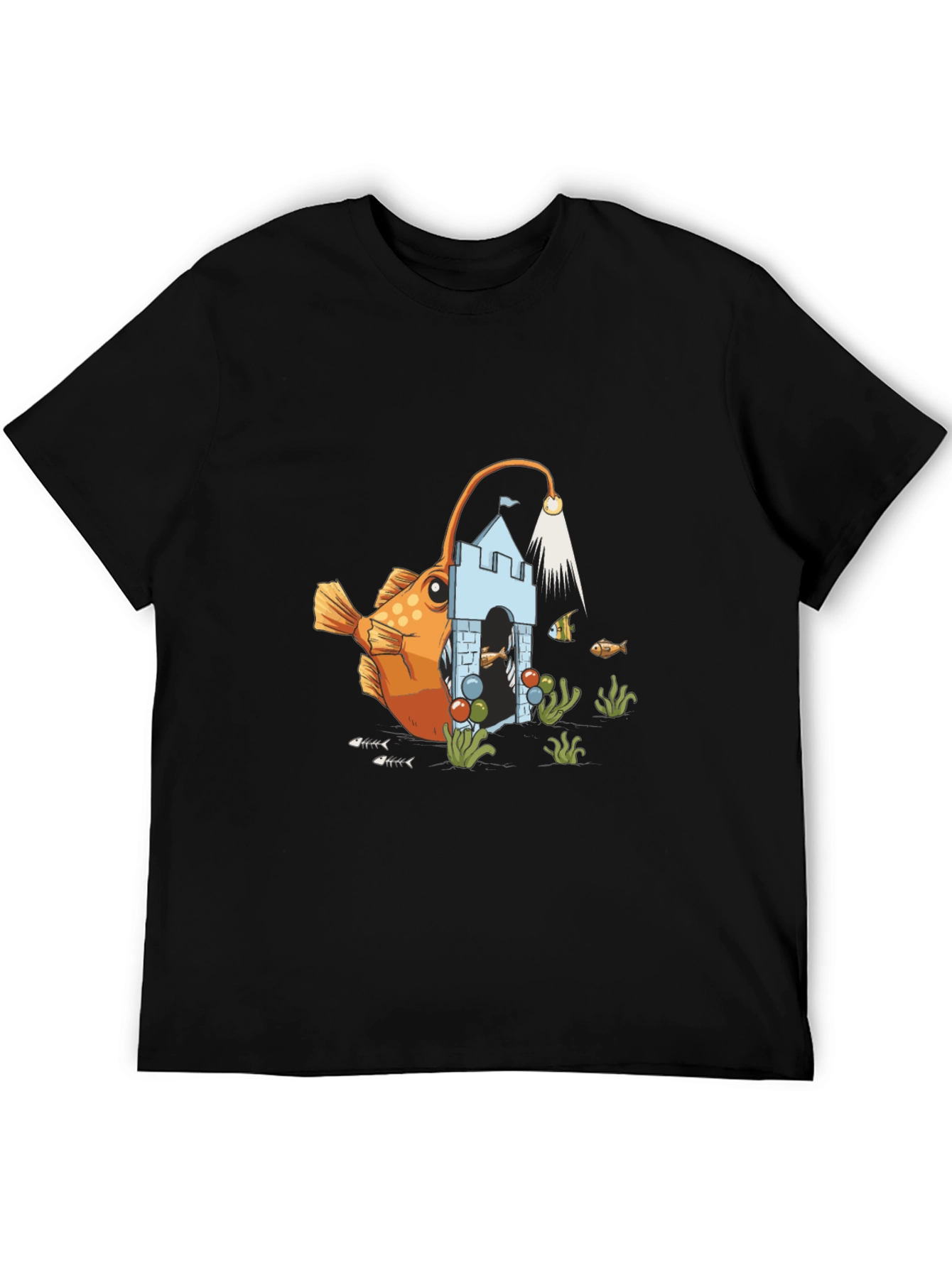 Anglerfish Castle Graphic Tee - Black