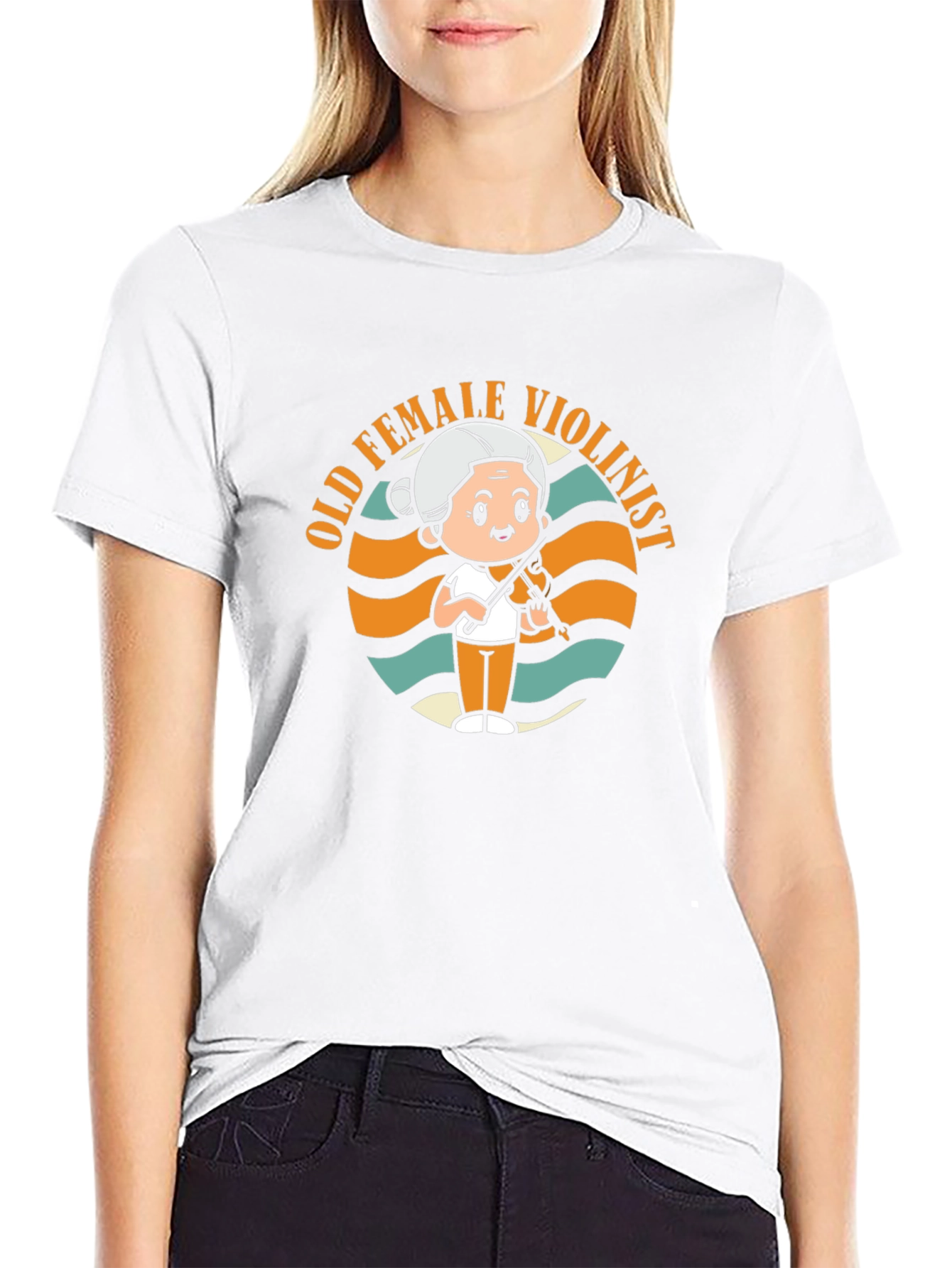 Old Female Violinist T-Shirt