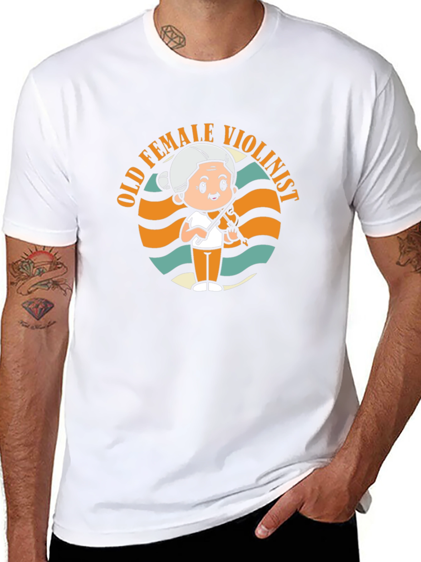 Old Female Violinist T-Shirt