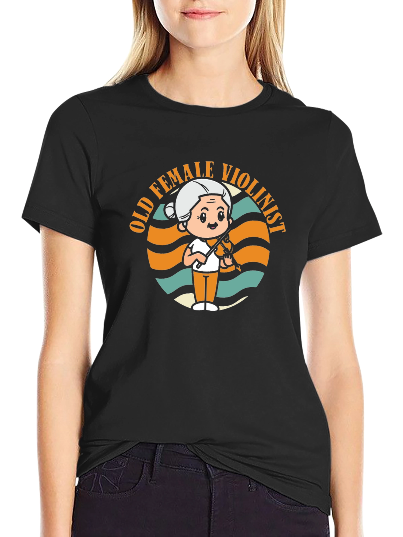 Old Female Violinist T-Shirt