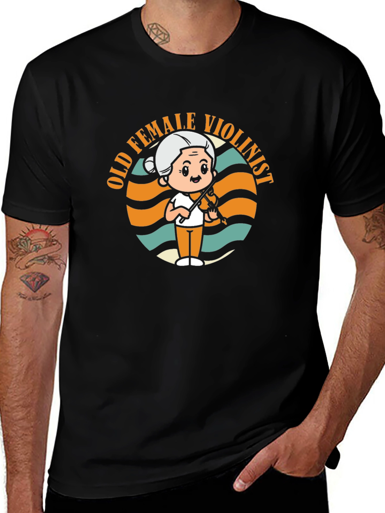 Old Female Violinist T-Shirt