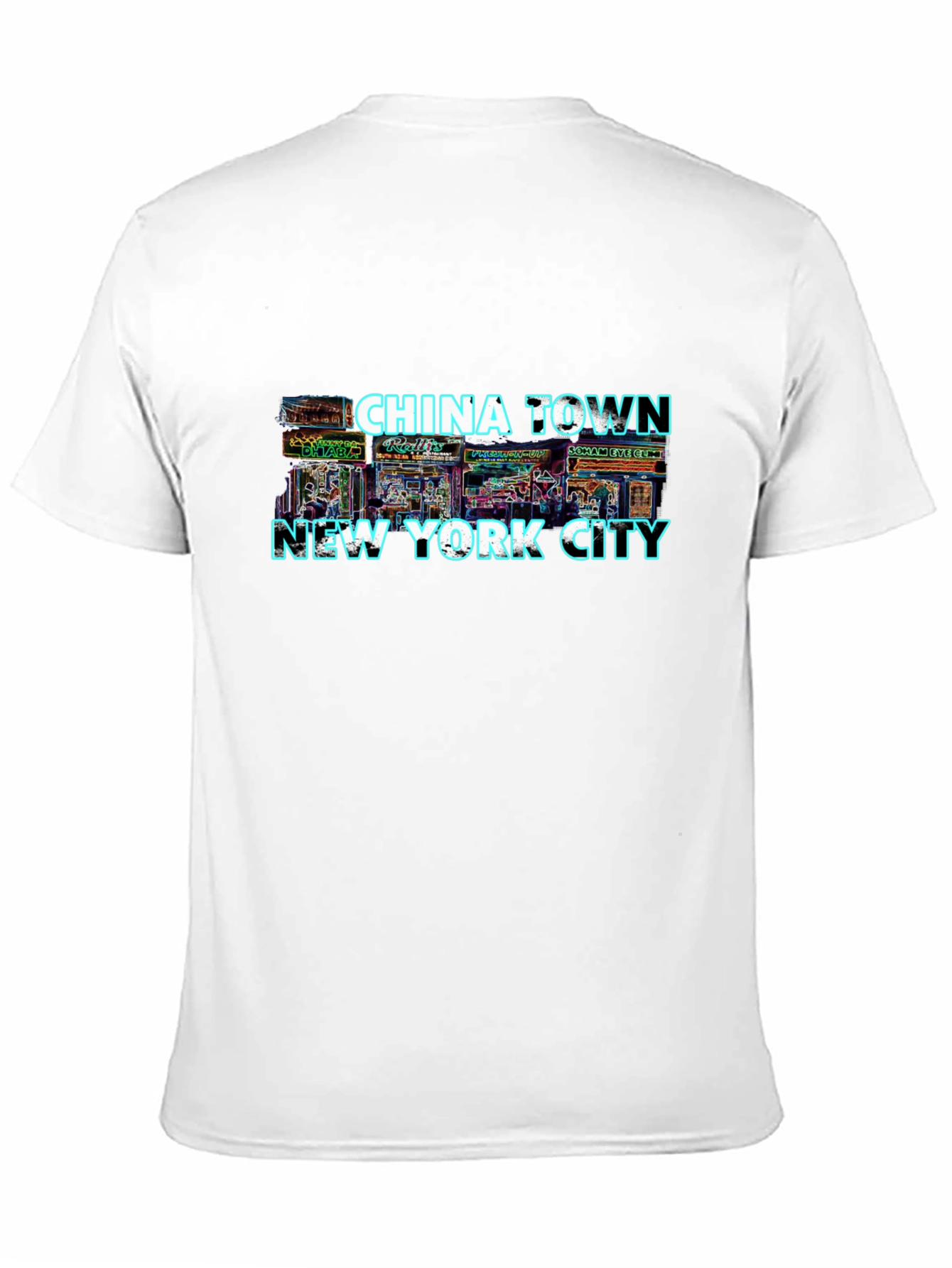 Chinatown NY Neon Graphic Tee