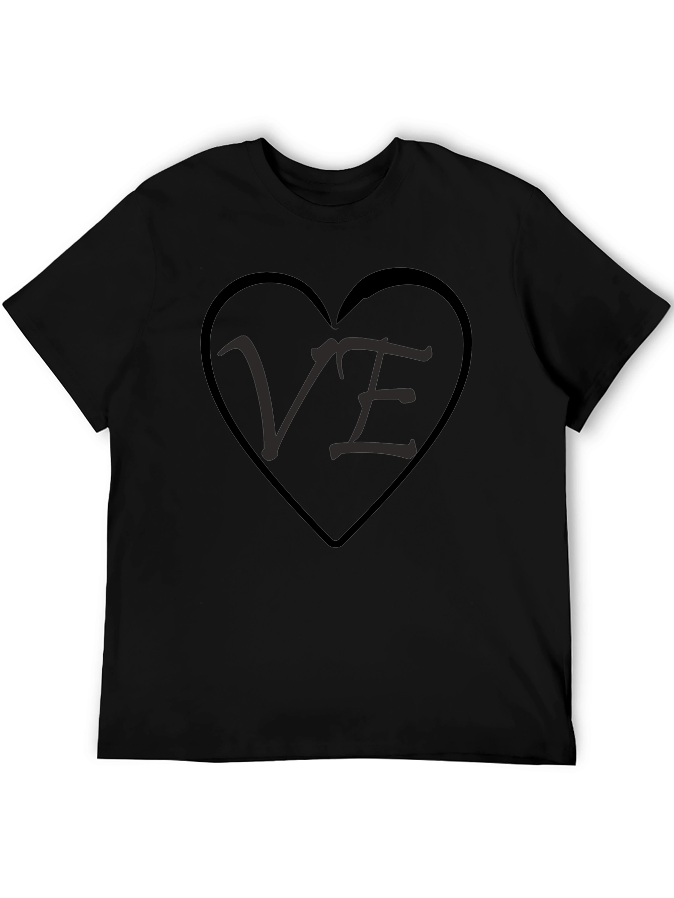 VE Heart Graphic Tee - Black