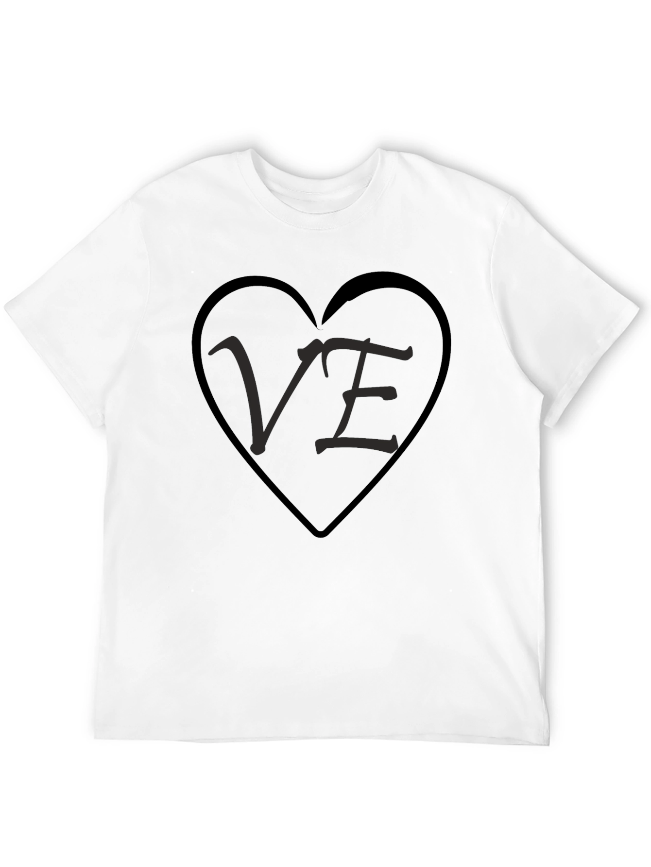 VE Heart Graphic Tee - Black