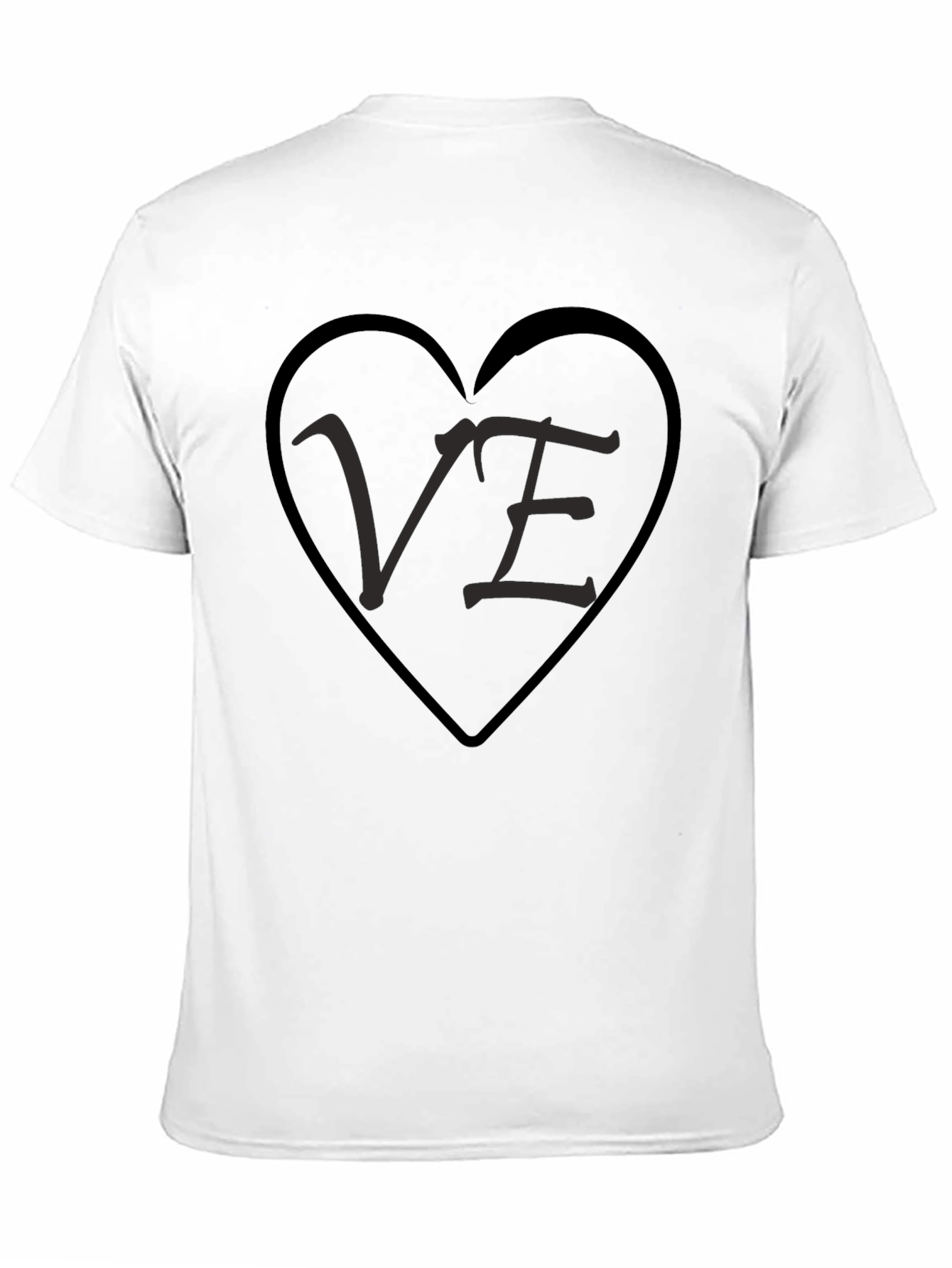 VE Heart Graphic Tee - Black