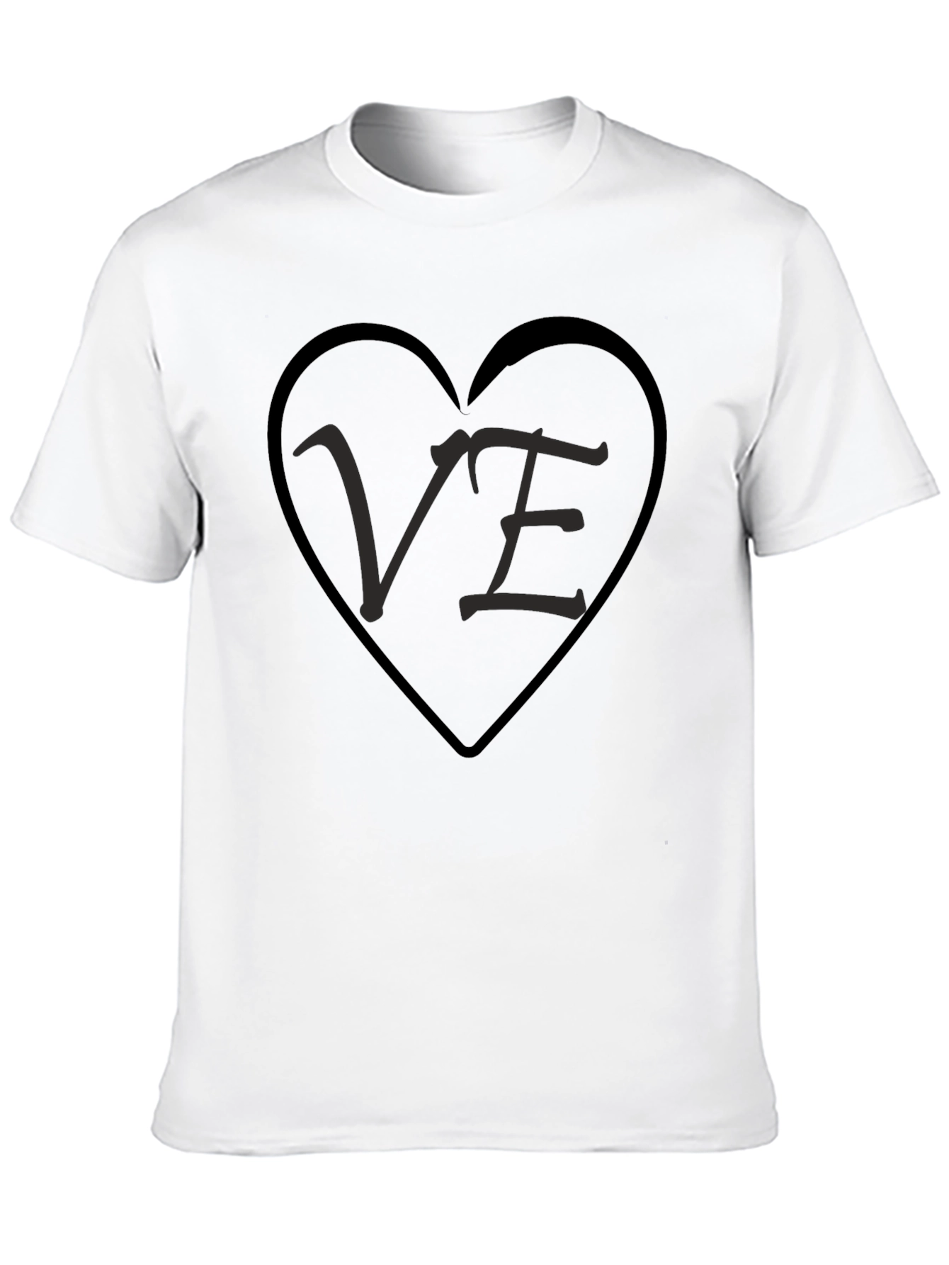 VE Heart Graphic Tee - Black