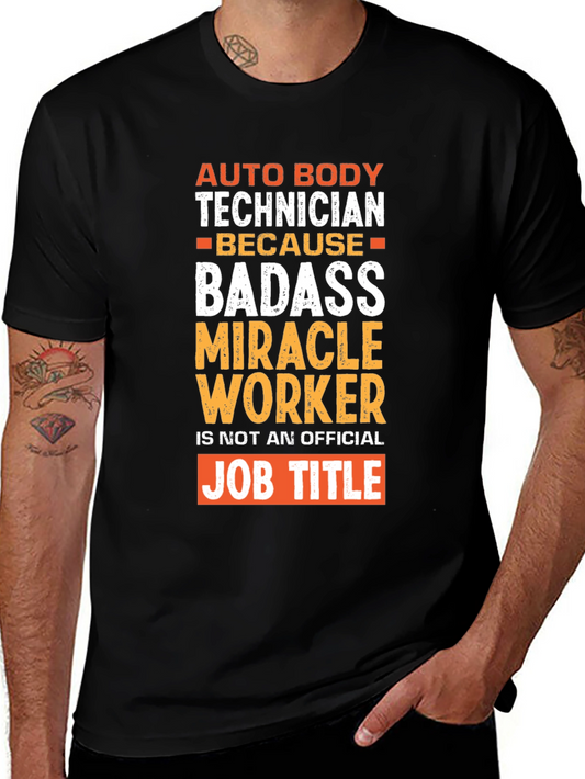 Auto Body Technician Badass Graphic T-Shirt