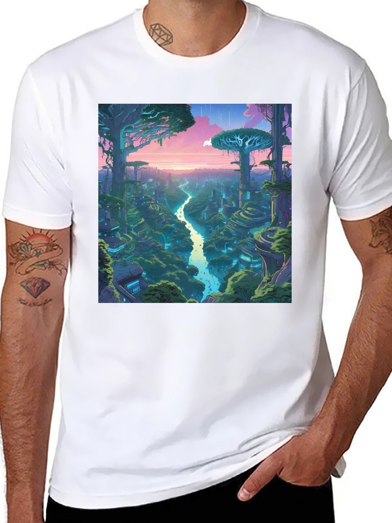 Futuristic Cityscape T-Shirt