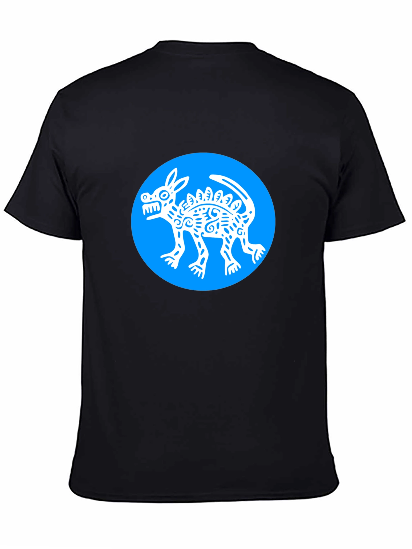 Aztec Dog T-Shirt - Mens Black Graphic Tee