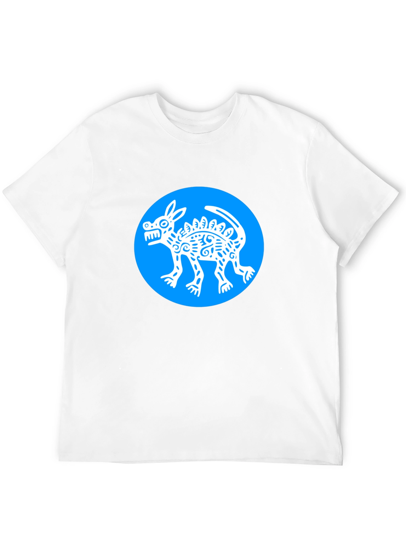 Aztec Dog T-Shirt - Mens Black Graphic Tee