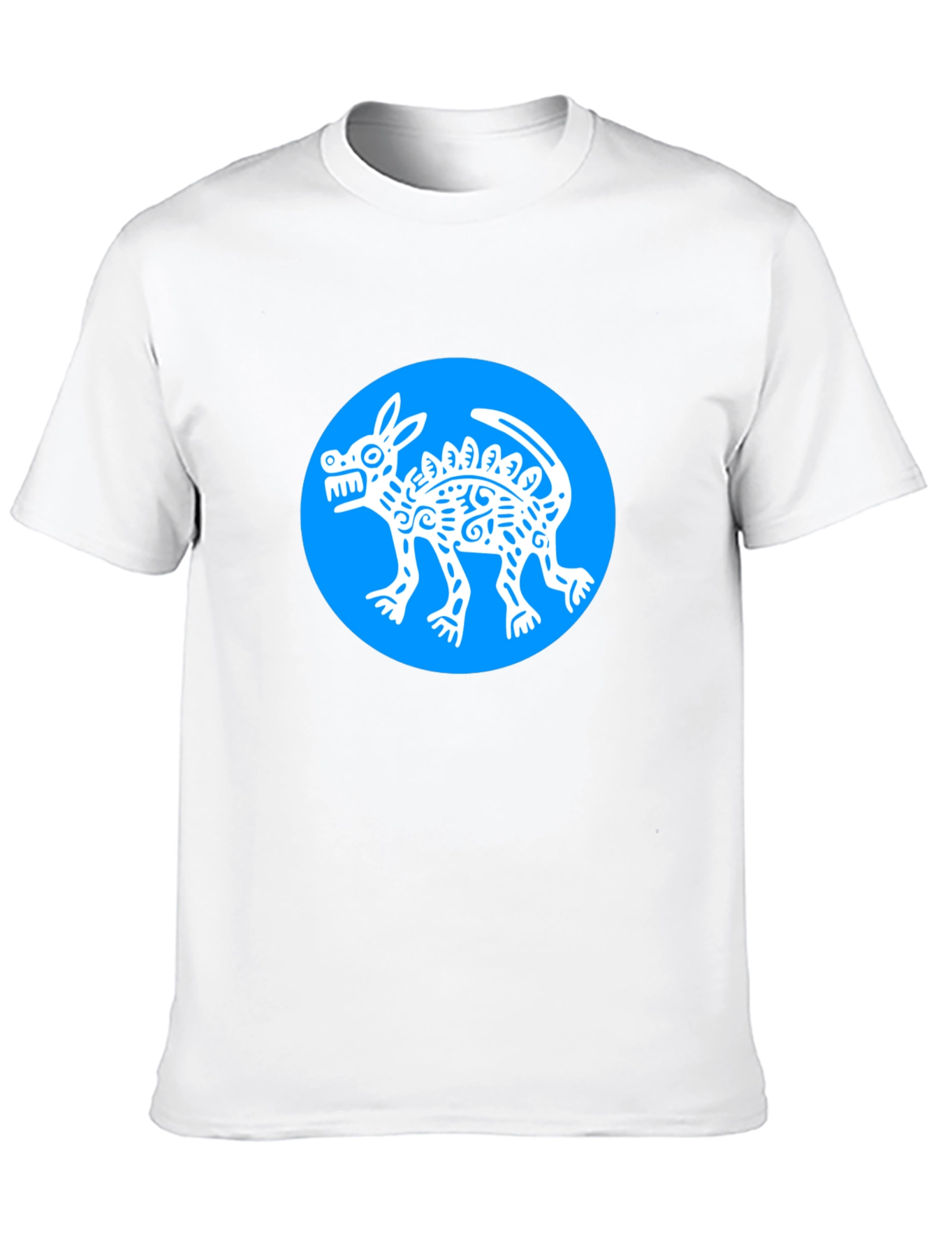 Aztec Dog T-Shirt - Mens Black Graphic Tee