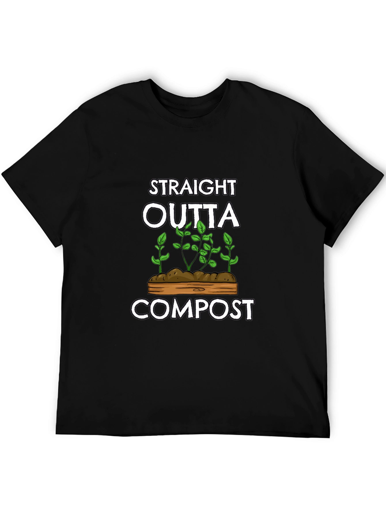 Straight Outta Compost Black Graphic T-Shirt