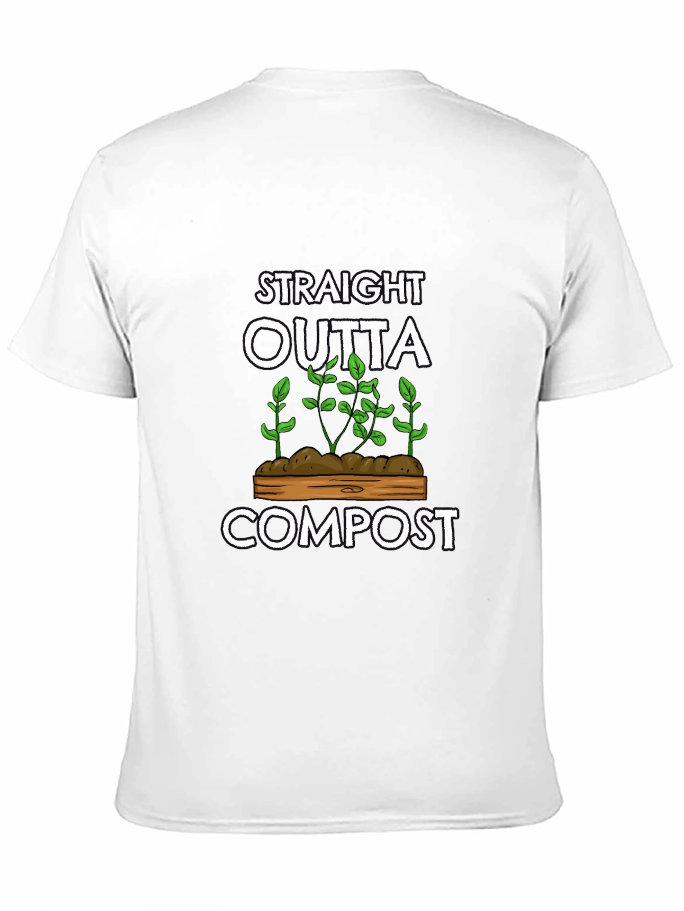 Straight Outta Compost Black Graphic T-Shirt
