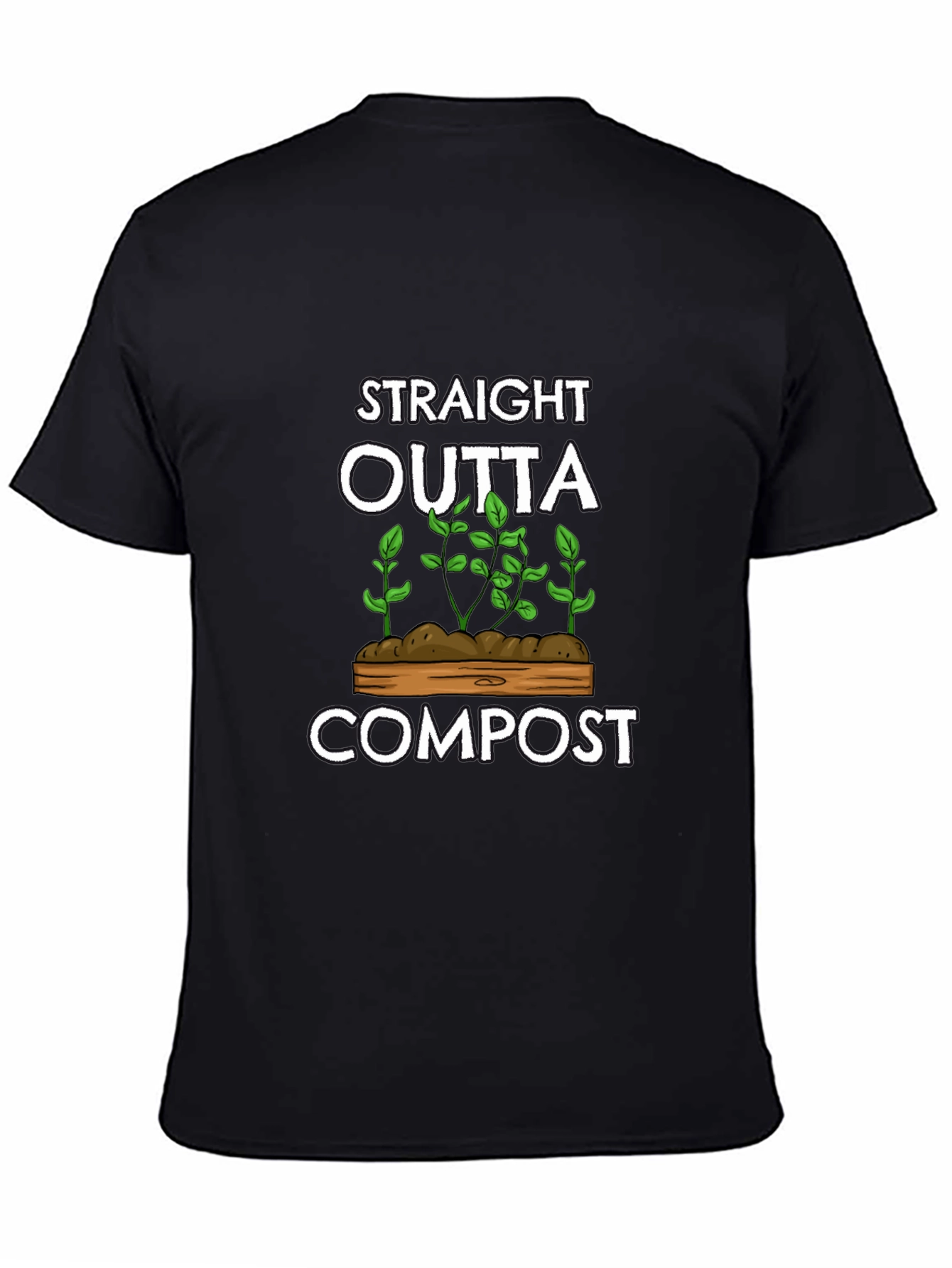 Straight Outta Compost Black Graphic T-Shirt