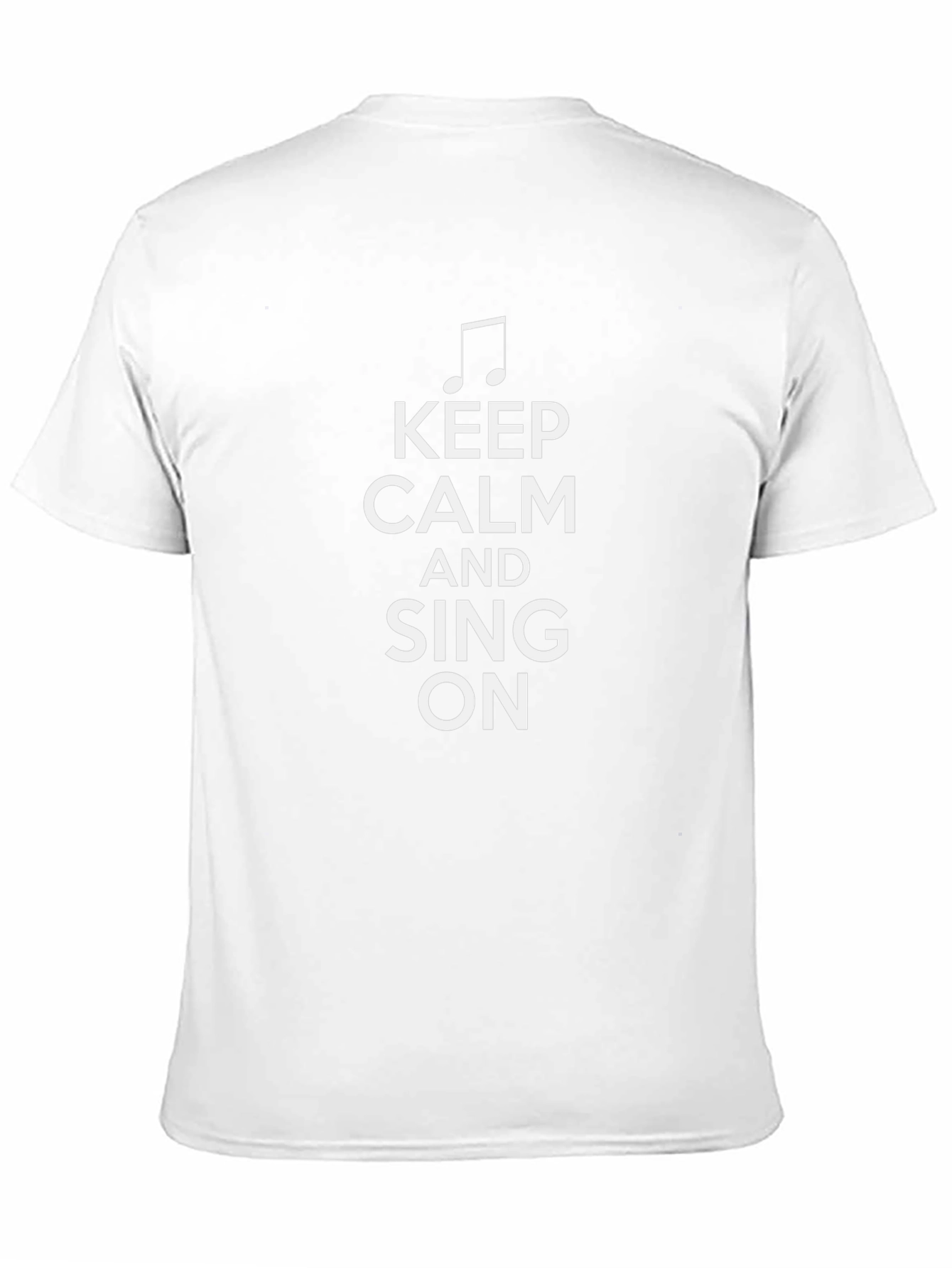 Keep Calm and Sing On Black Graphic Tee
