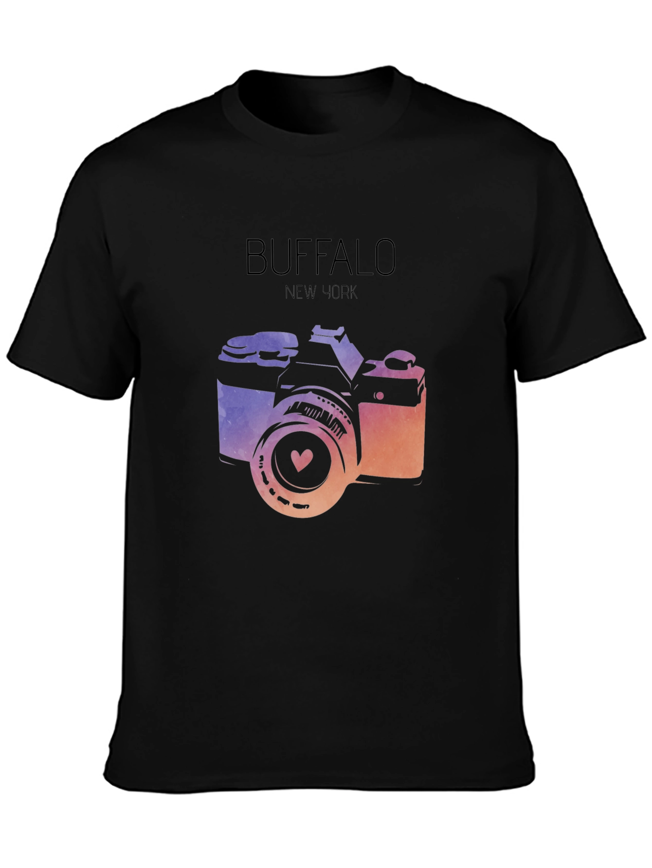 Buffalo NY Camera Graphic Tee - Stylish City Pride