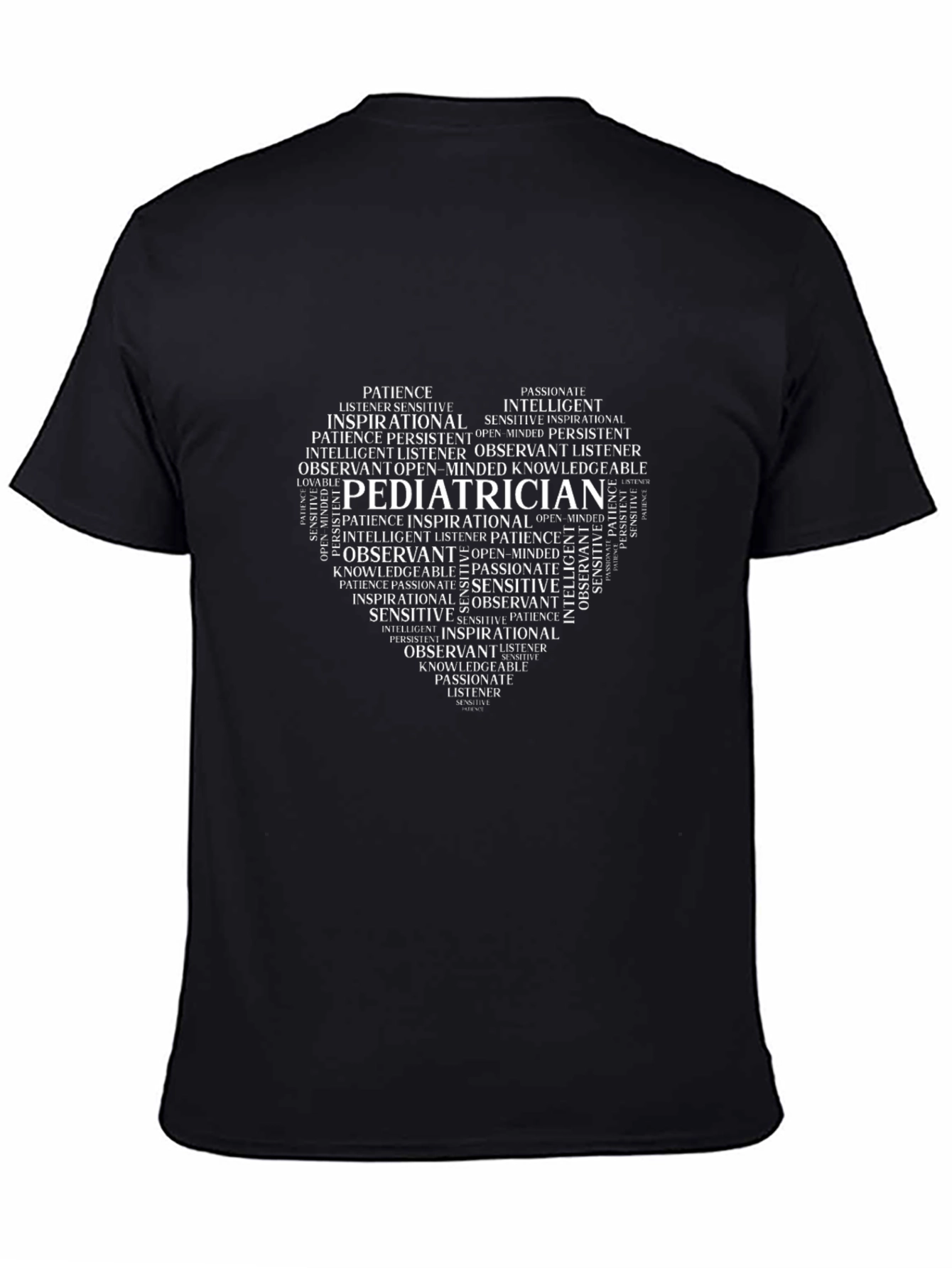 Pediatrician Word Art Heart T-Shirt