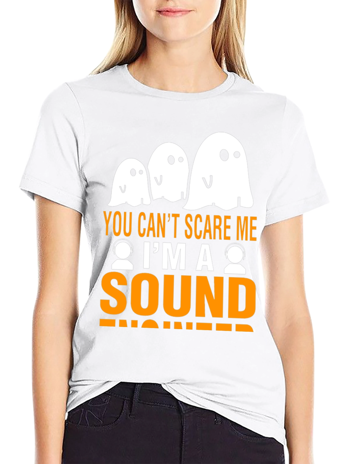 Sound Engineer Halloween Ghost T-Shirt