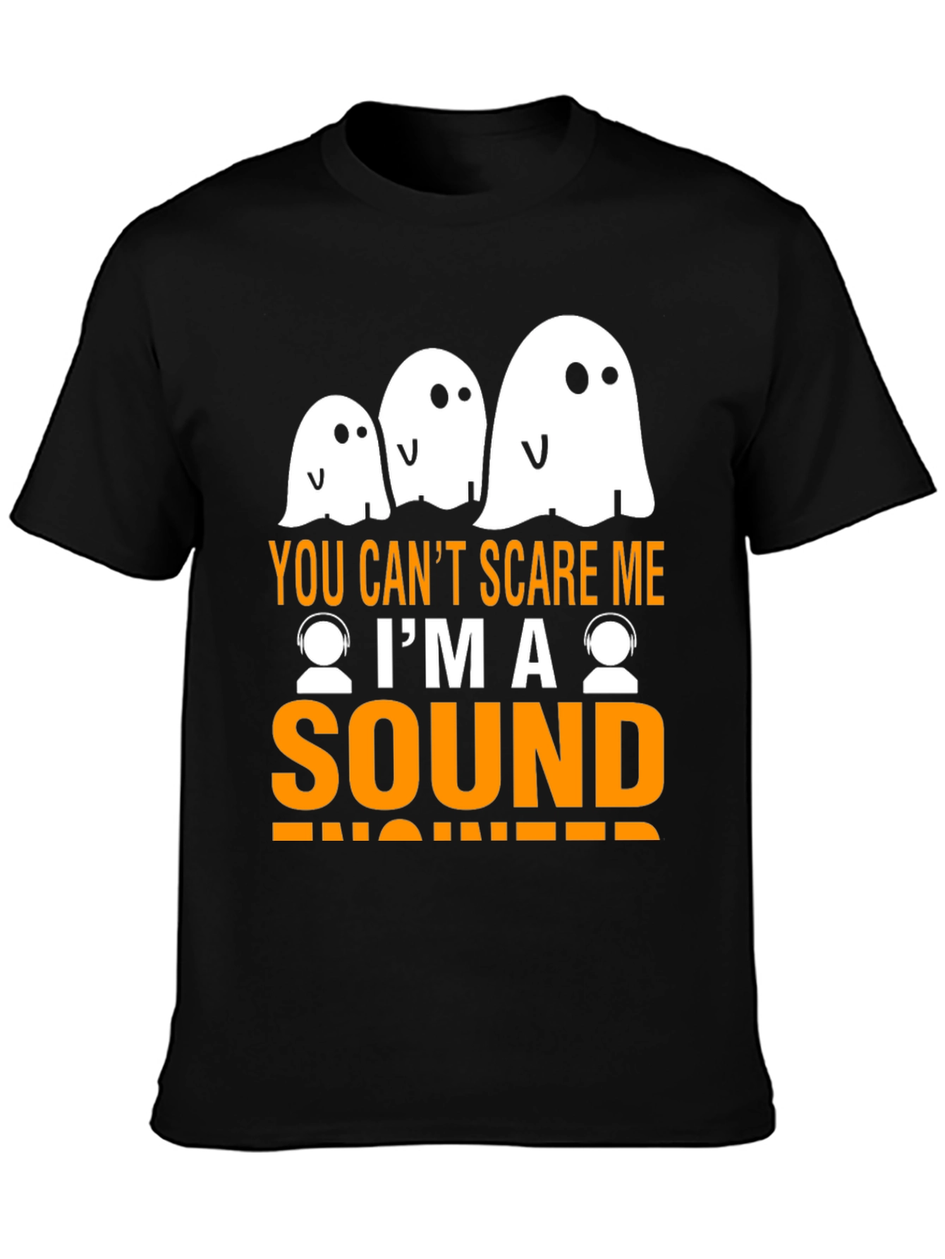 Sound Engineer Halloween Ghost T-Shirt