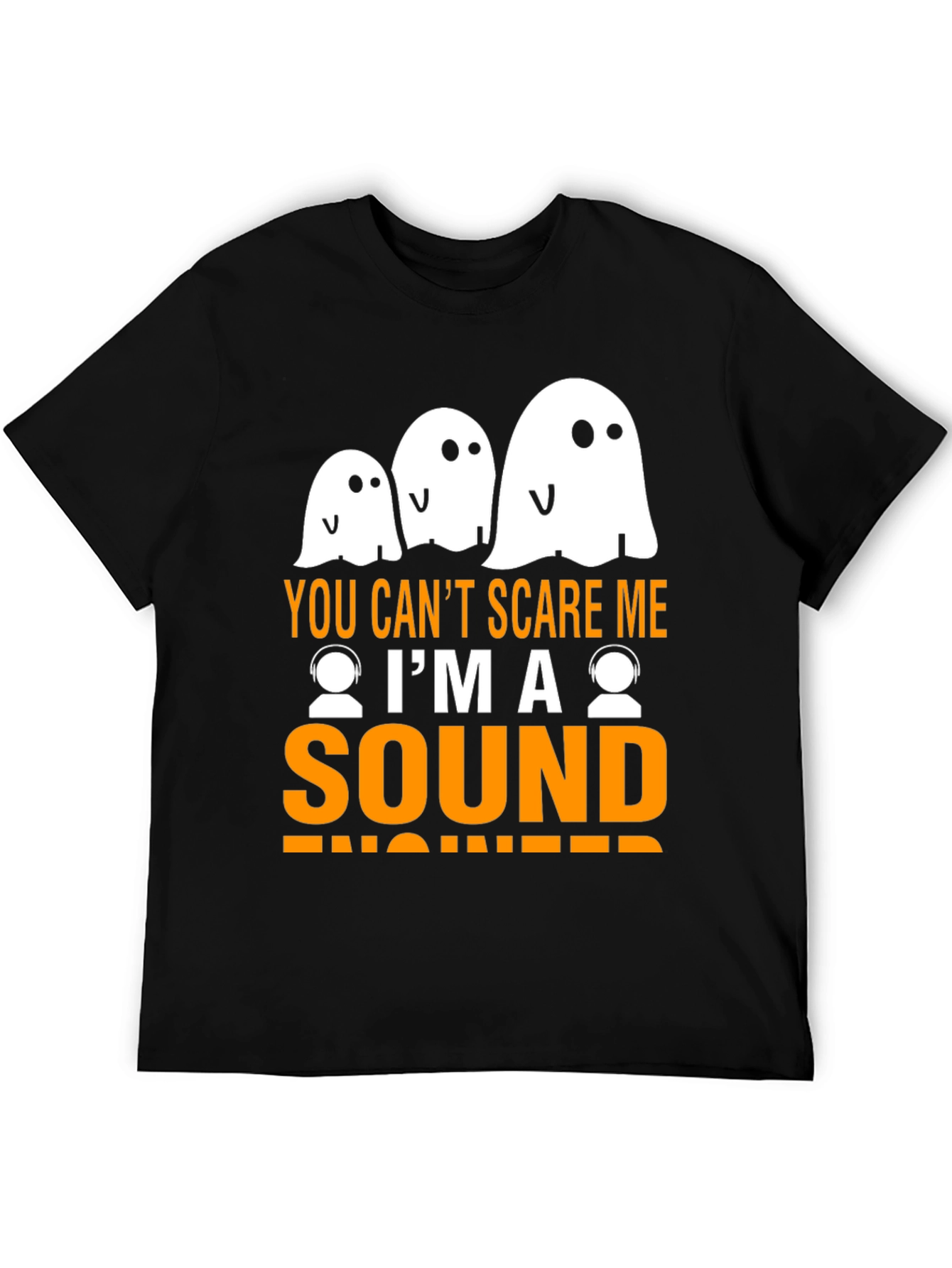 Sound Engineer Halloween Ghost T-Shirt