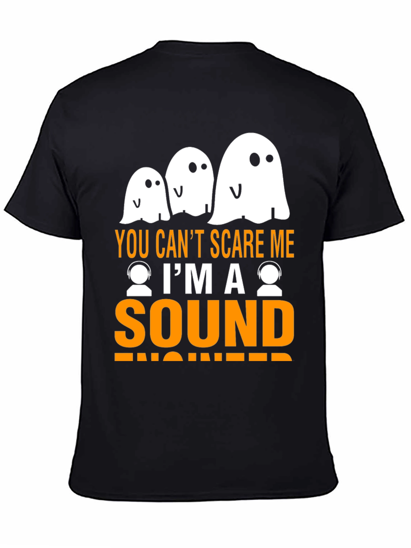 Sound Engineer Halloween Ghost T-Shirt