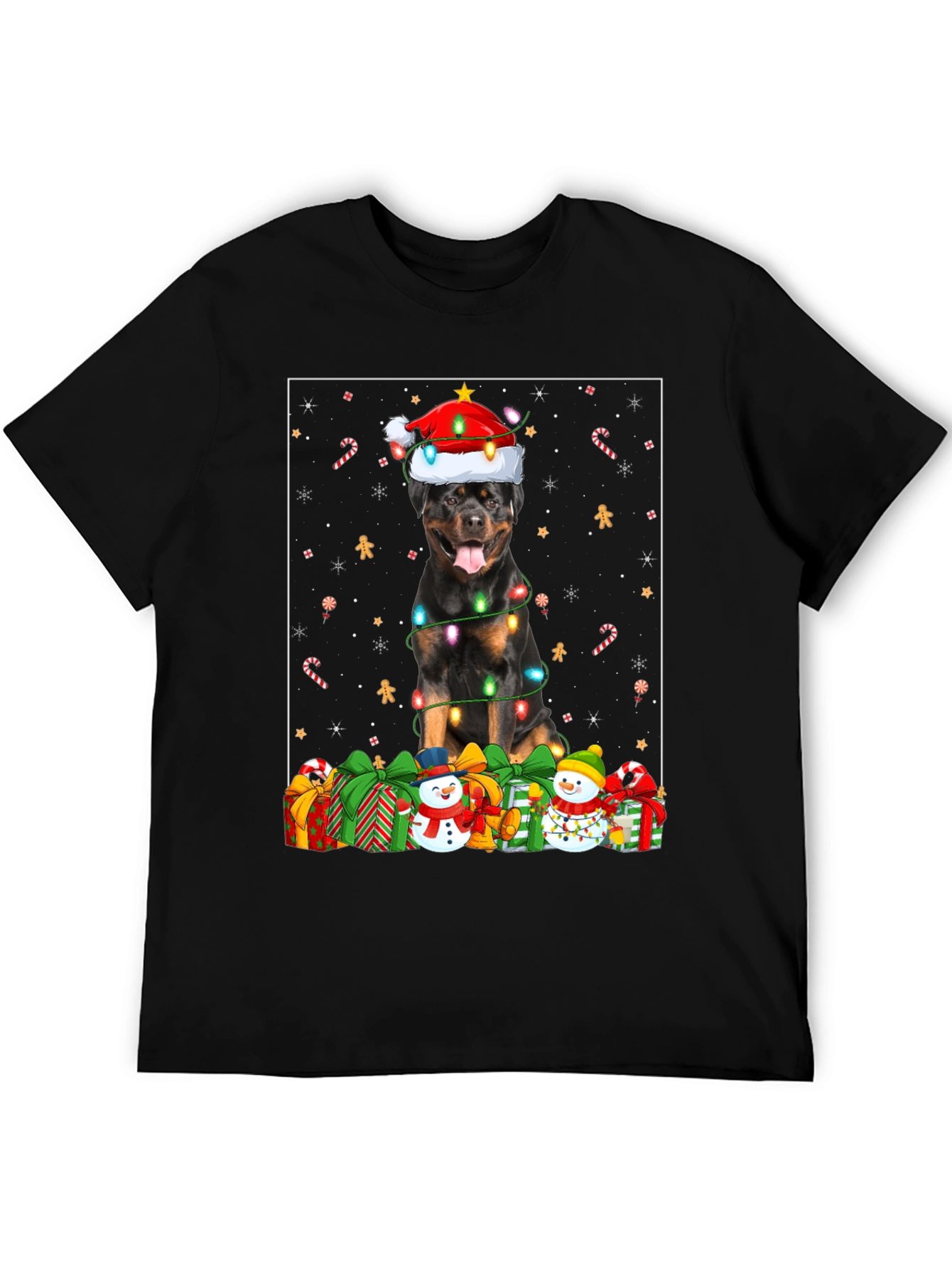 Rottweiler Christmas T-Shirt Holiday Dog Tee