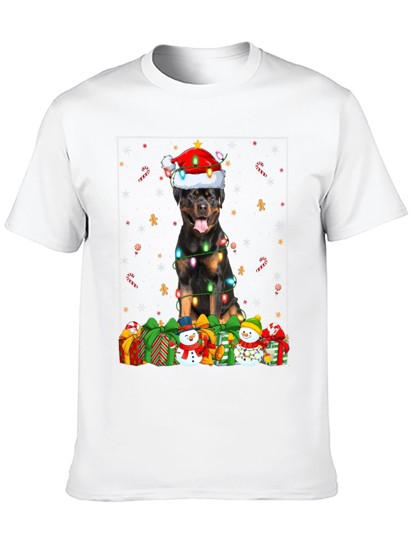 Rottweiler Christmas T-Shirt Holiday Dog Tee