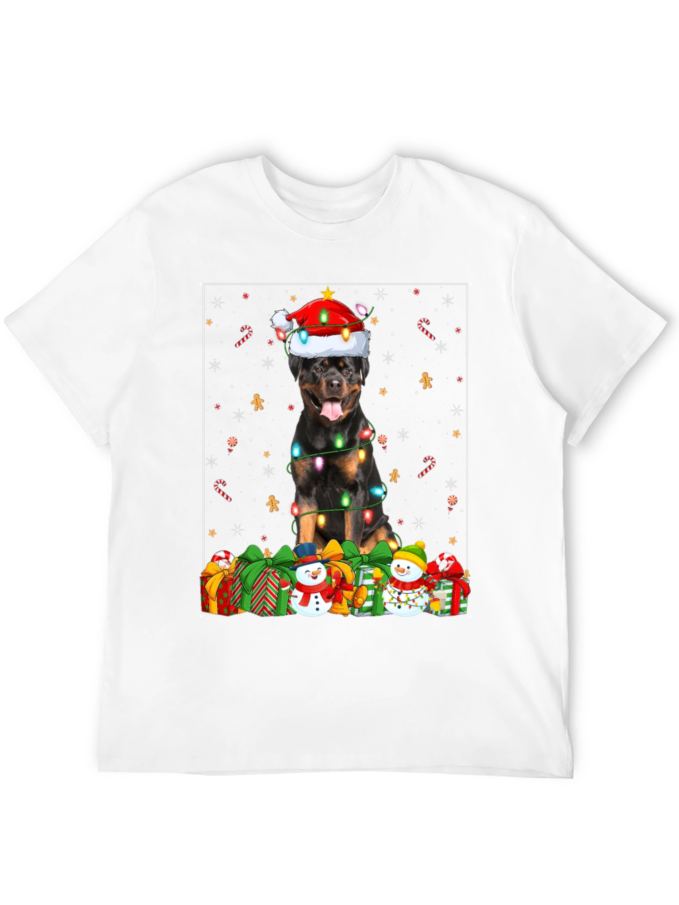 Rottweiler Christmas T-Shirt Holiday Dog Tee