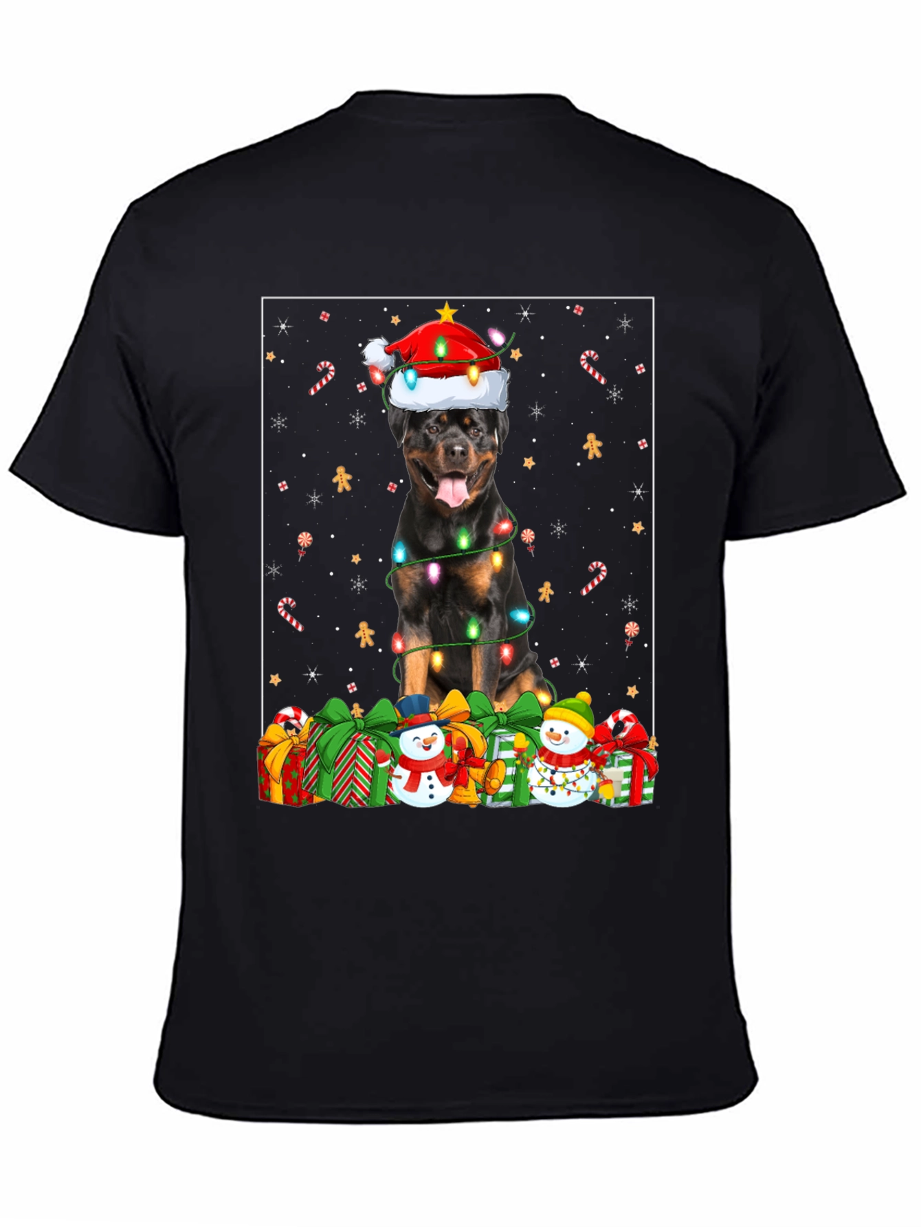 Rottweiler Christmas T-Shirt Holiday Dog Tee