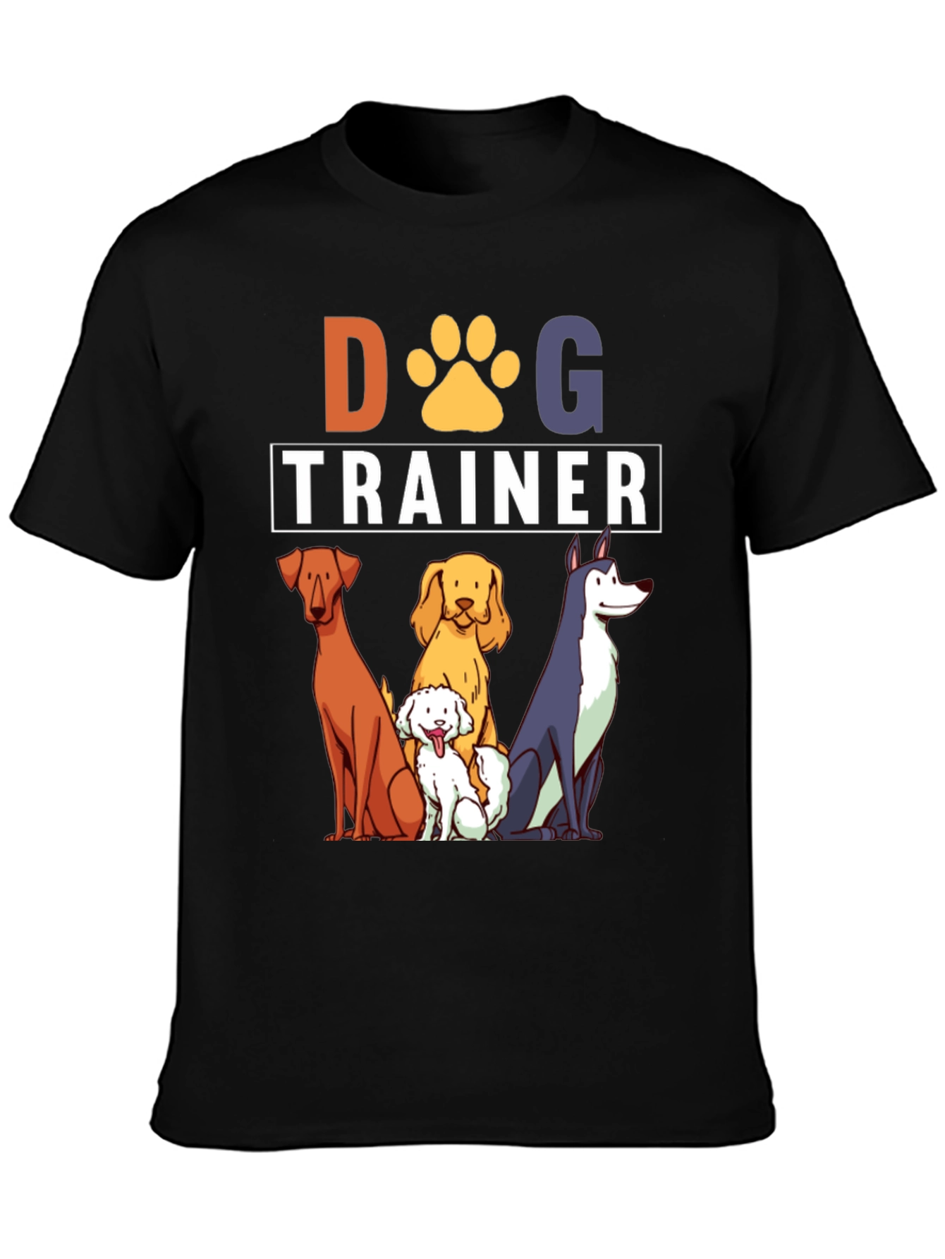 Dog Trainer T-Shirt - Cute Cartoon Dogs