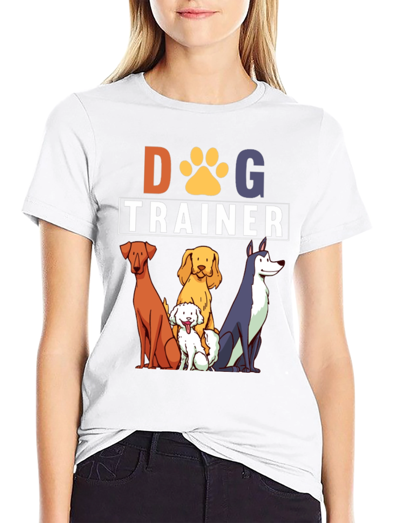 Dog Trainer T-Shirt - Cute Cartoon Dogs