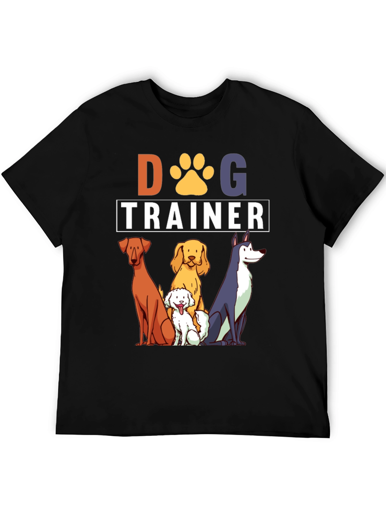 Dog Trainer T-Shirt - Cute Cartoon Dogs