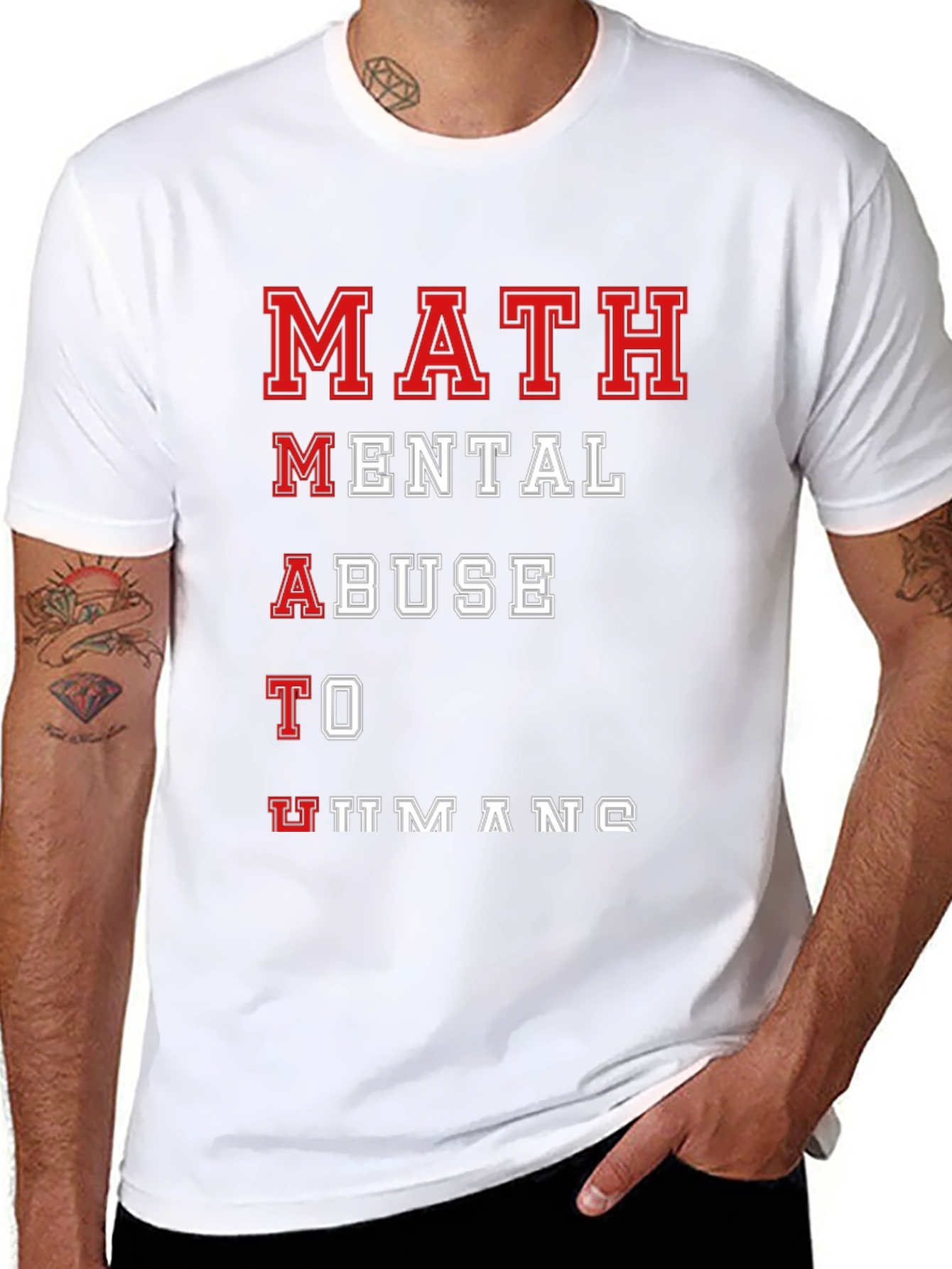 Funny Math Mental Abuse T-Shirt