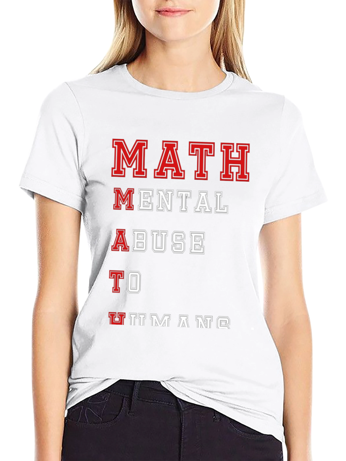 Funny Math Mental Abuse T-Shirt