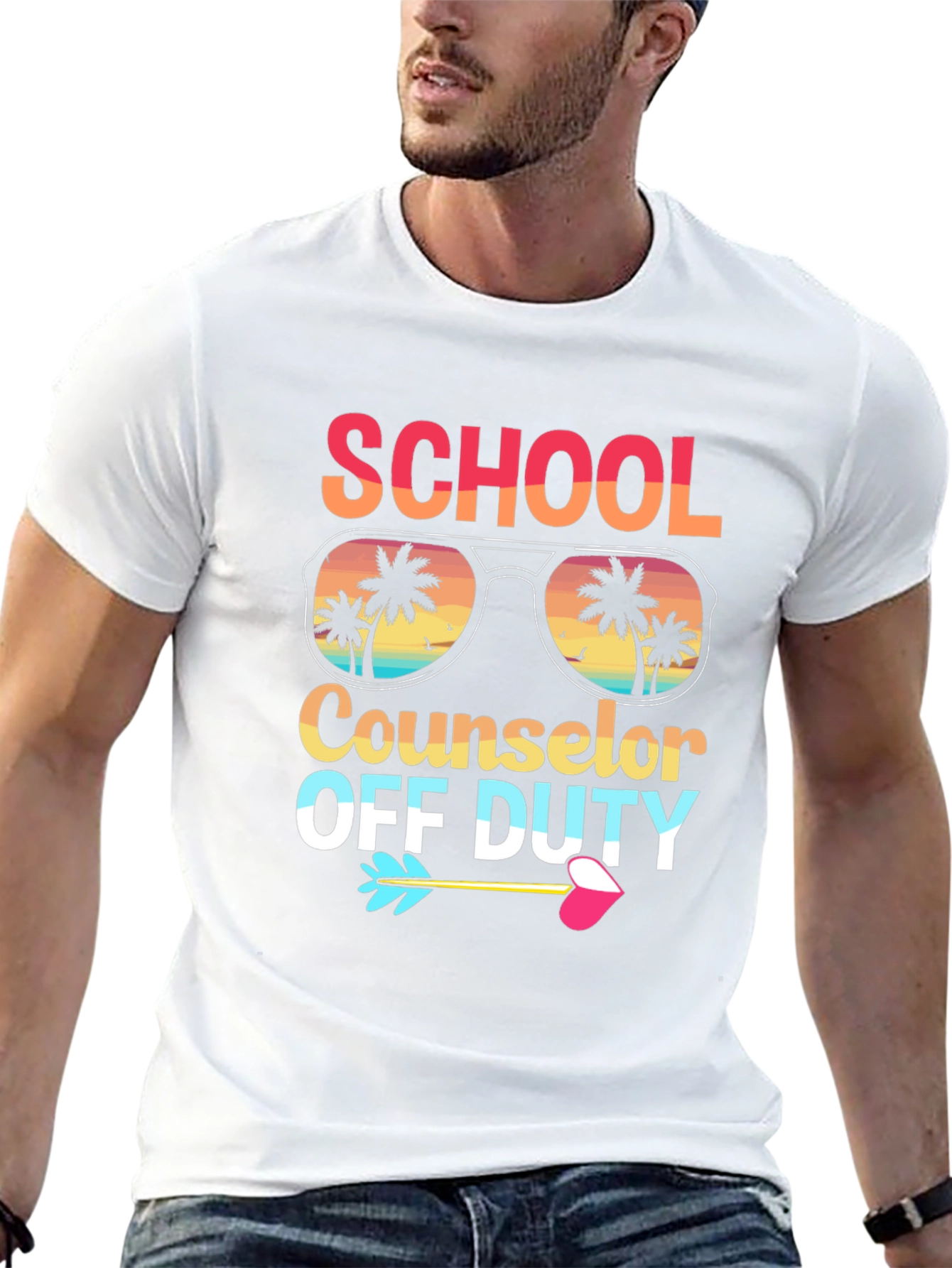 School Counselor Off Duty Graphic T-Shirt