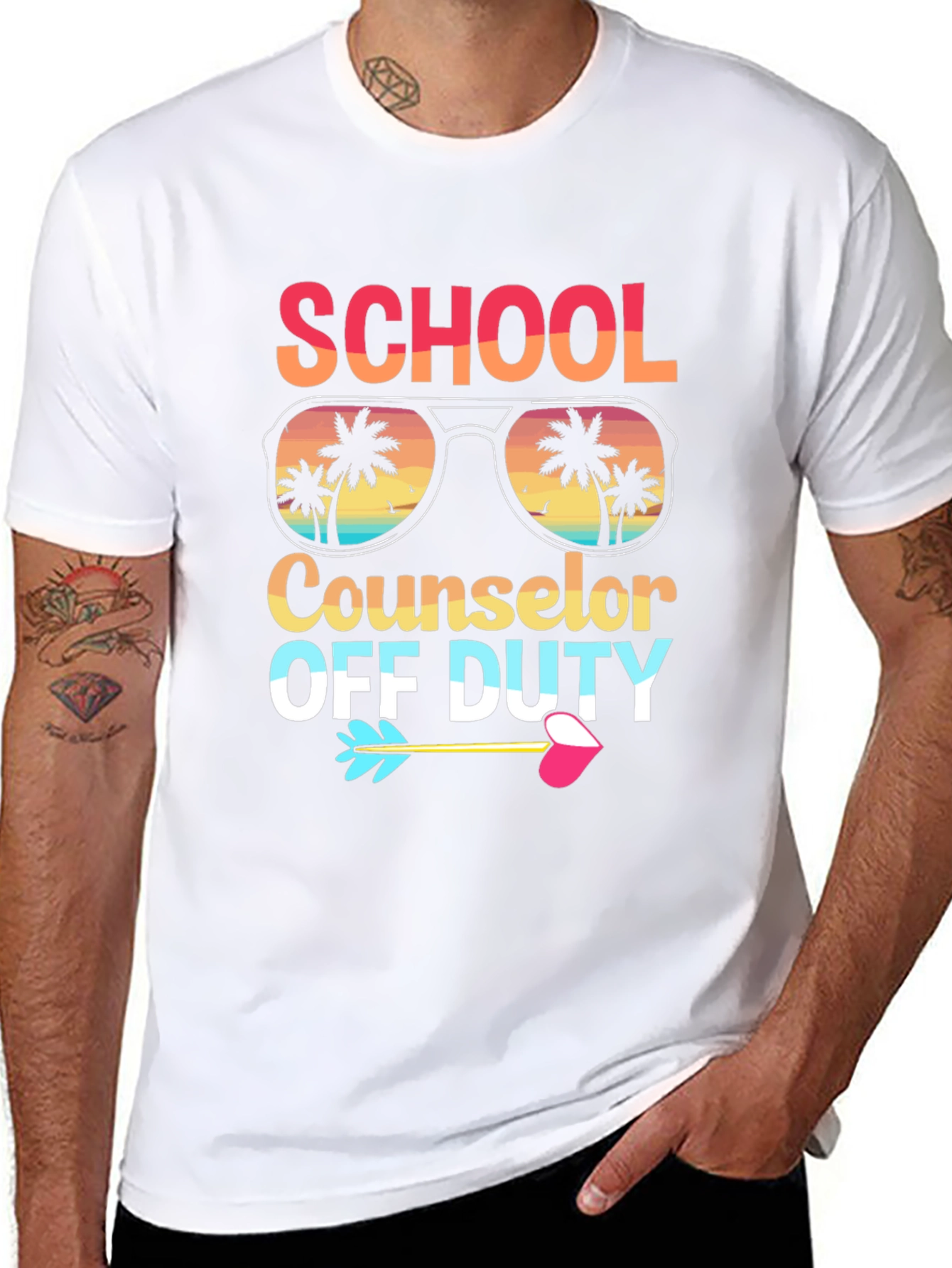 School Counselor Off Duty Graphic T-Shirt