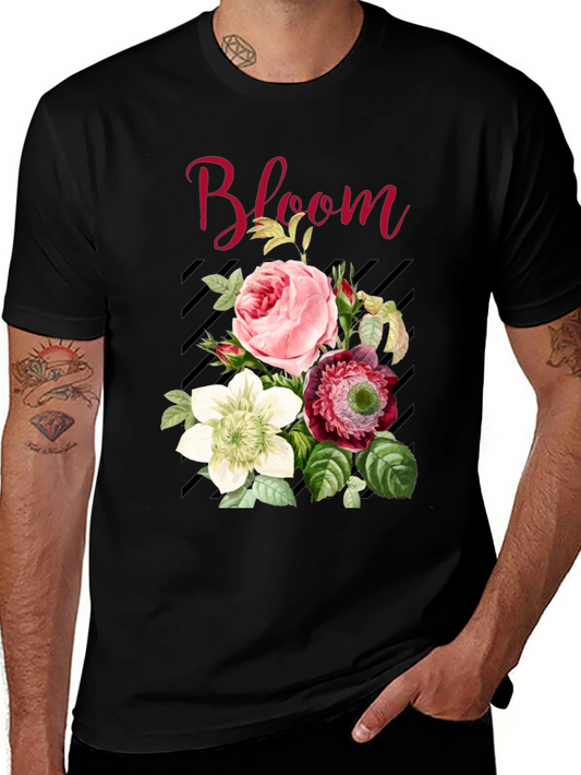 Bloom Floral Graphic Tee - Stylish Unisex T-Shirt