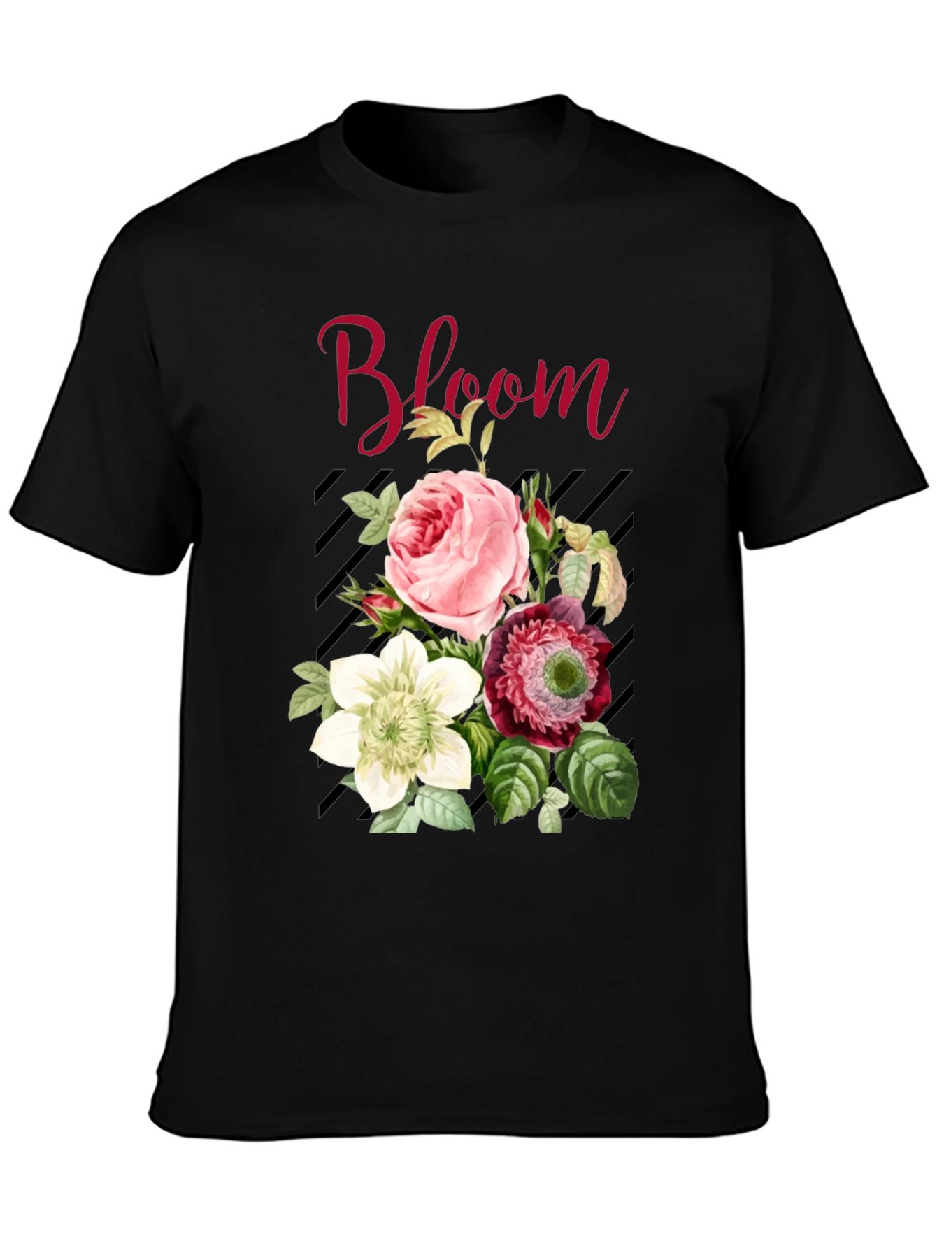 Bloom Floral Graphic Tee - Stylish Unisex T-Shirt