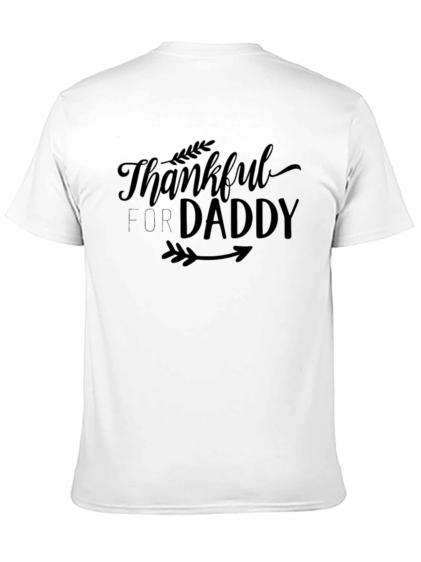 Thankful for Daddy Black Graphic Tee