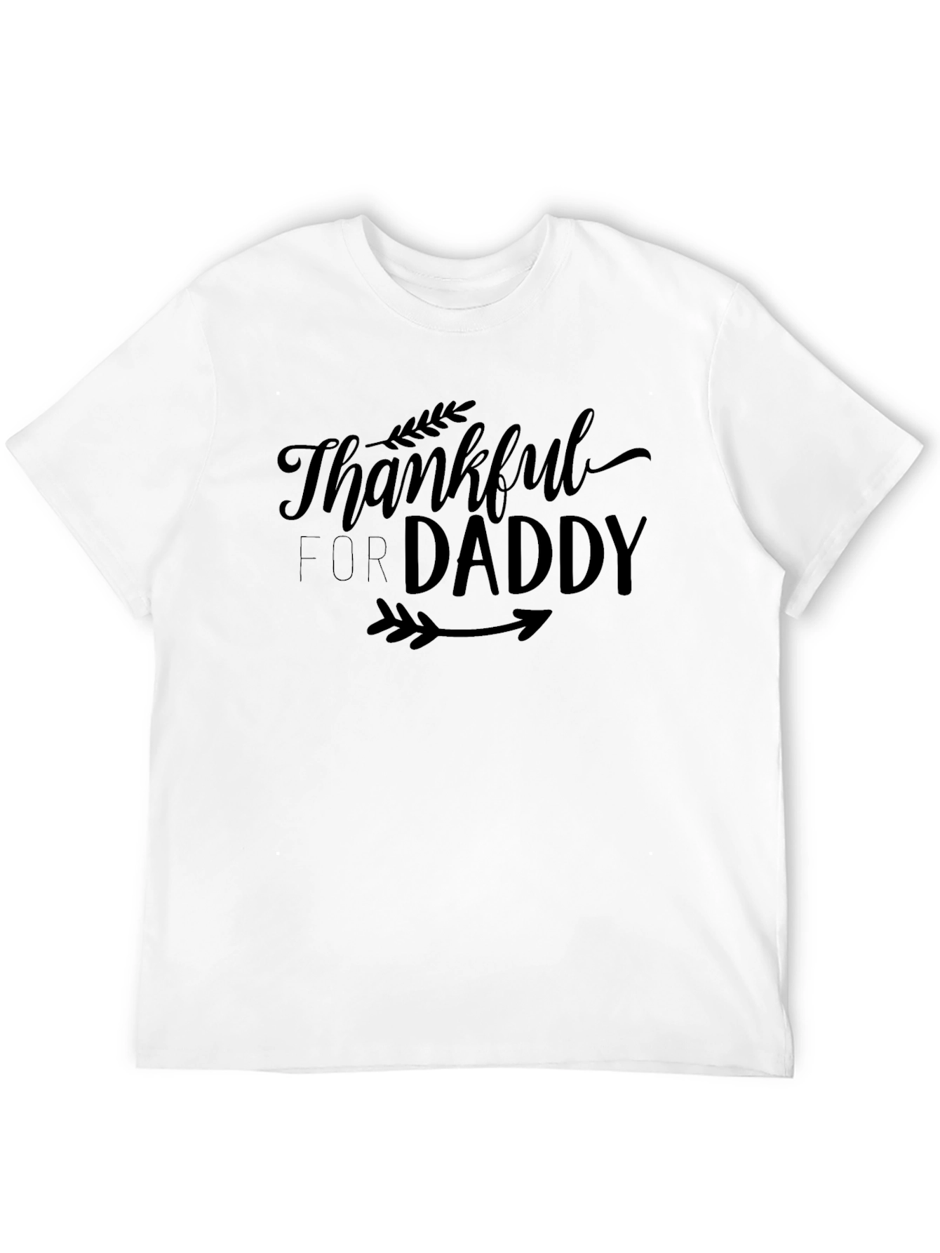 Thankful for Daddy Black Graphic Tee