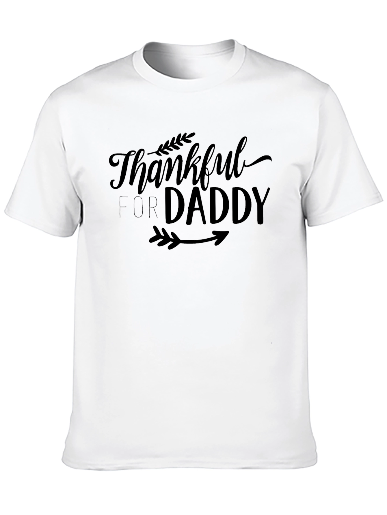 Thankful for Daddy Black Graphic Tee