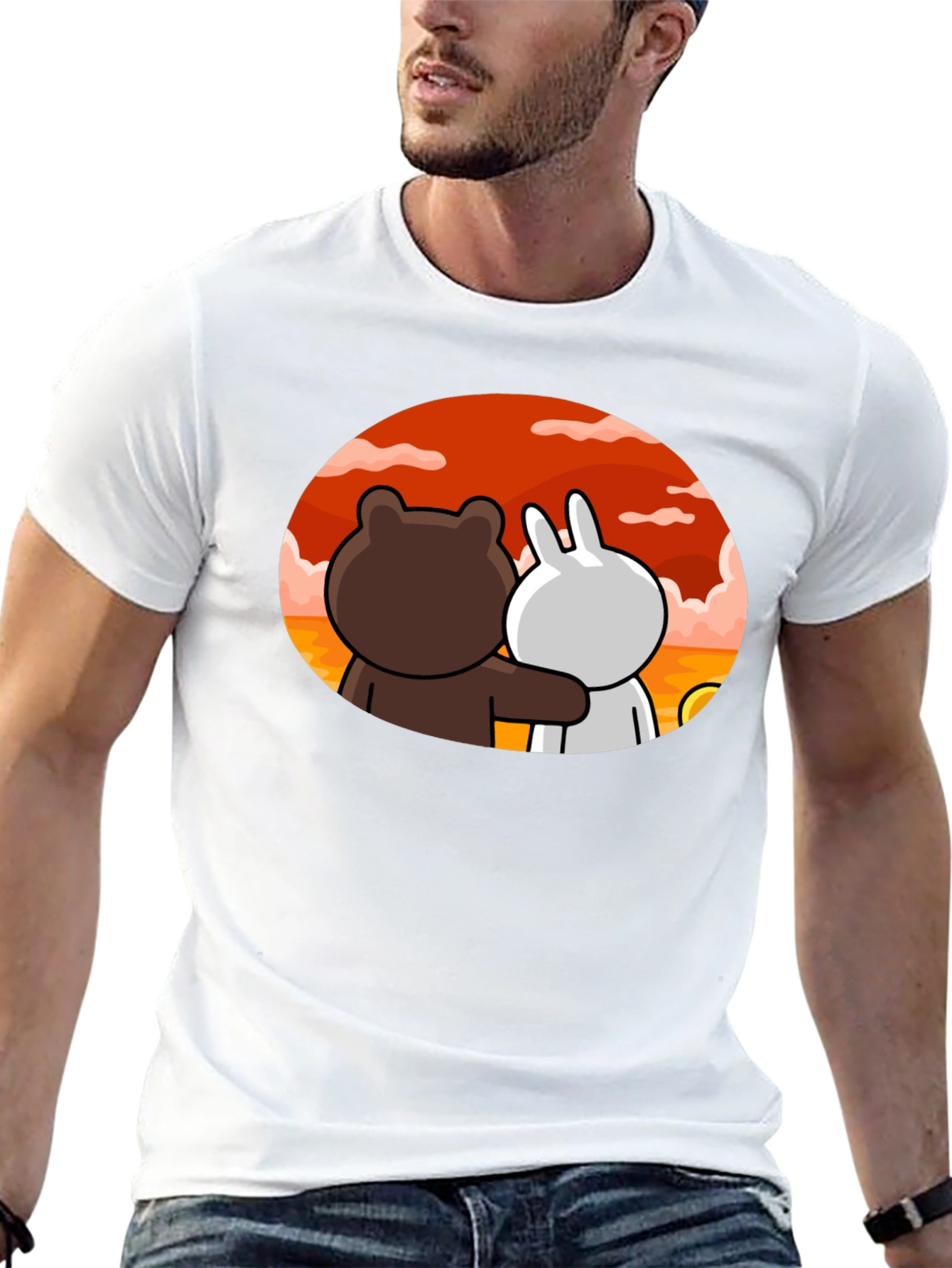 Cute Cartoon Couple T-Shirt
