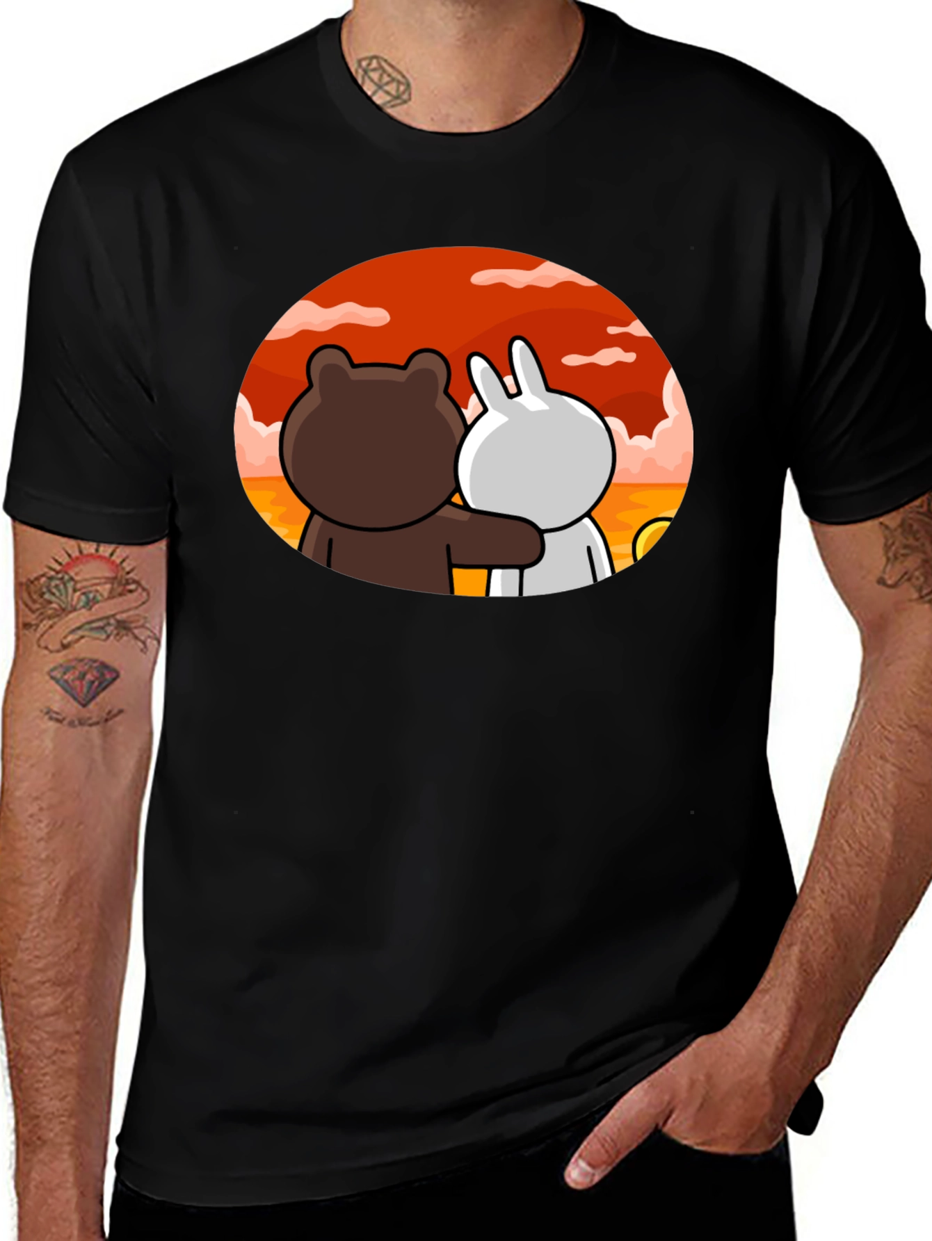 Cute Cartoon Couple T-Shirt