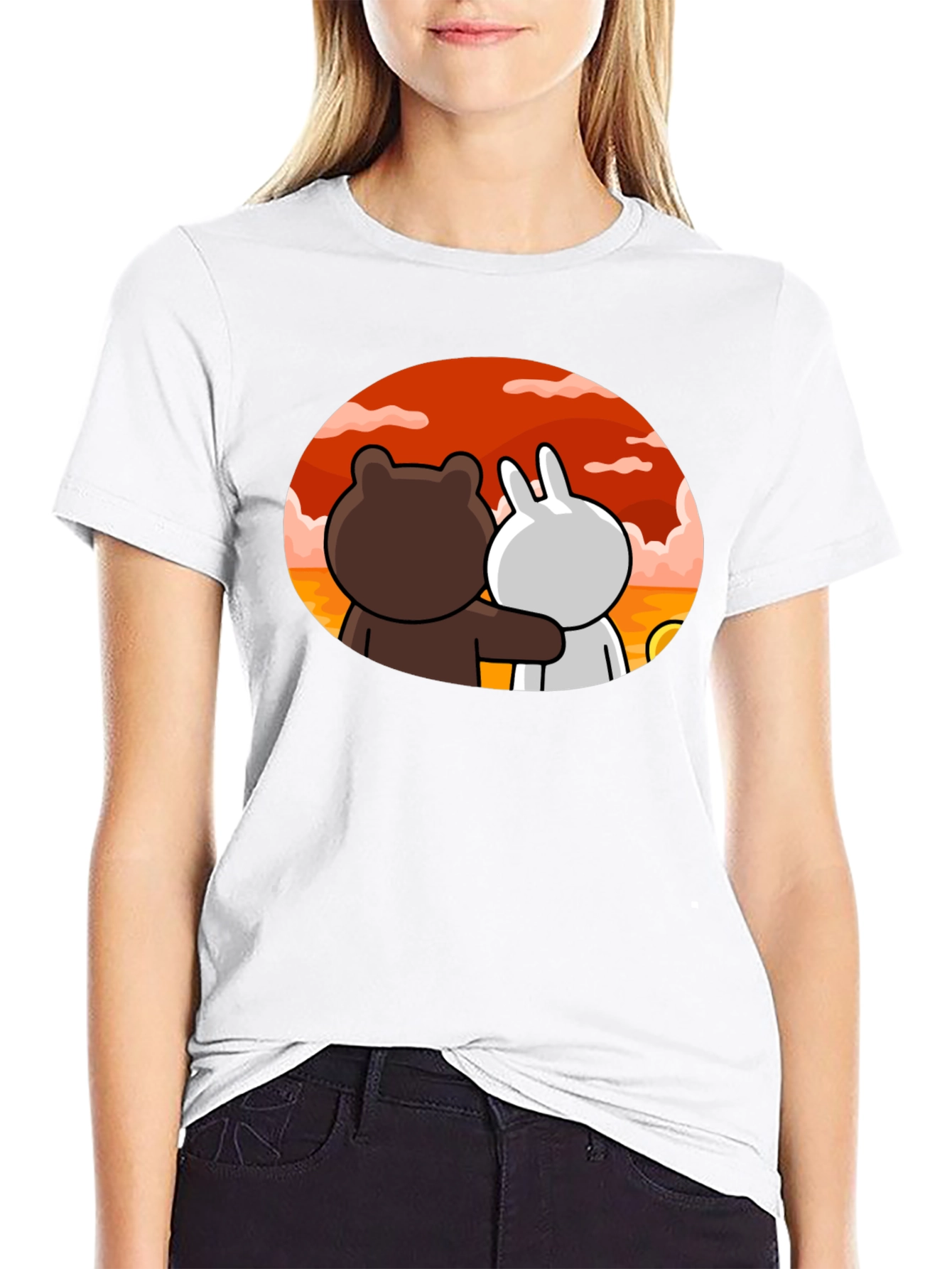 Cute Cartoon Couple T-Shirt